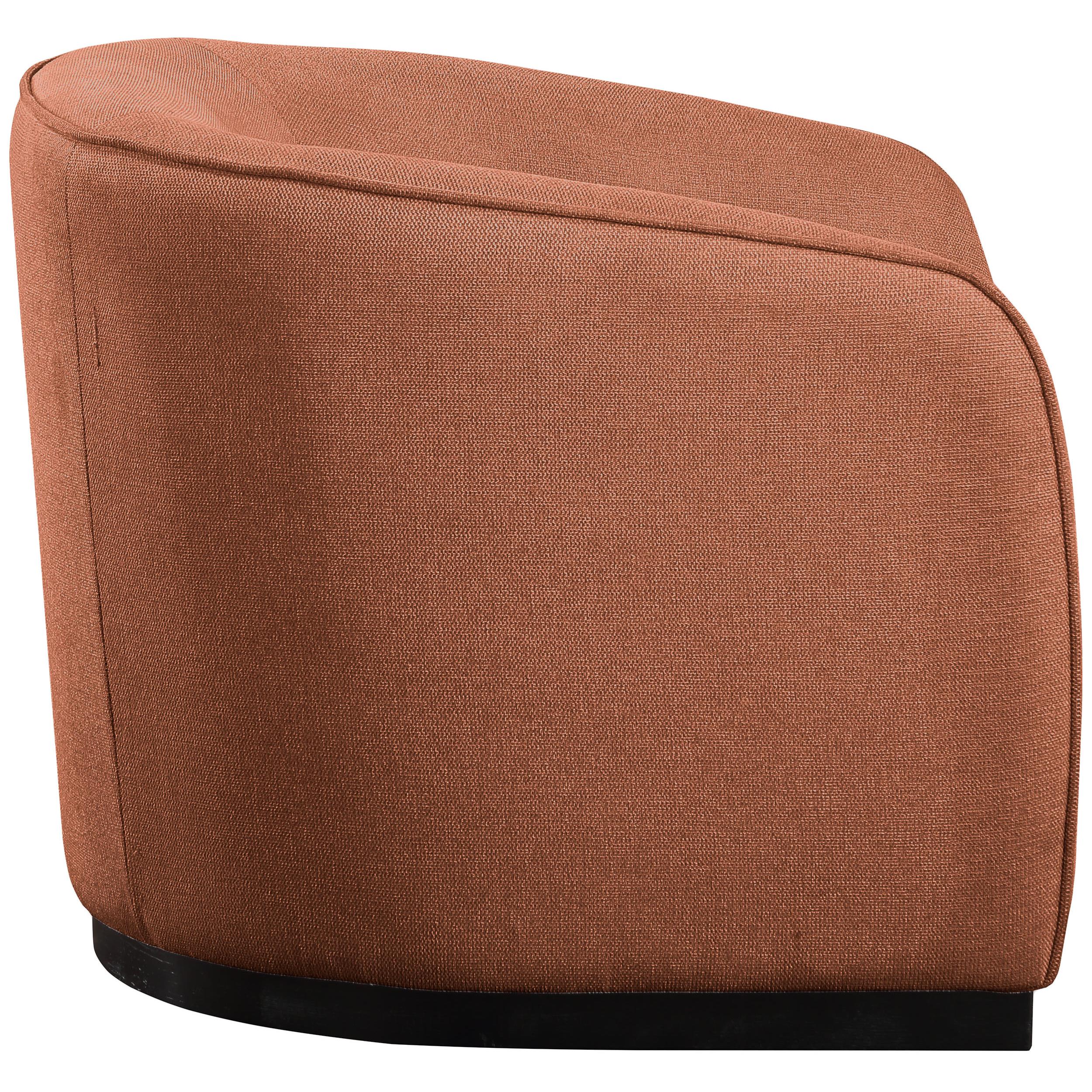 Meridian Mylah Cognac Polyester Fabric Chair