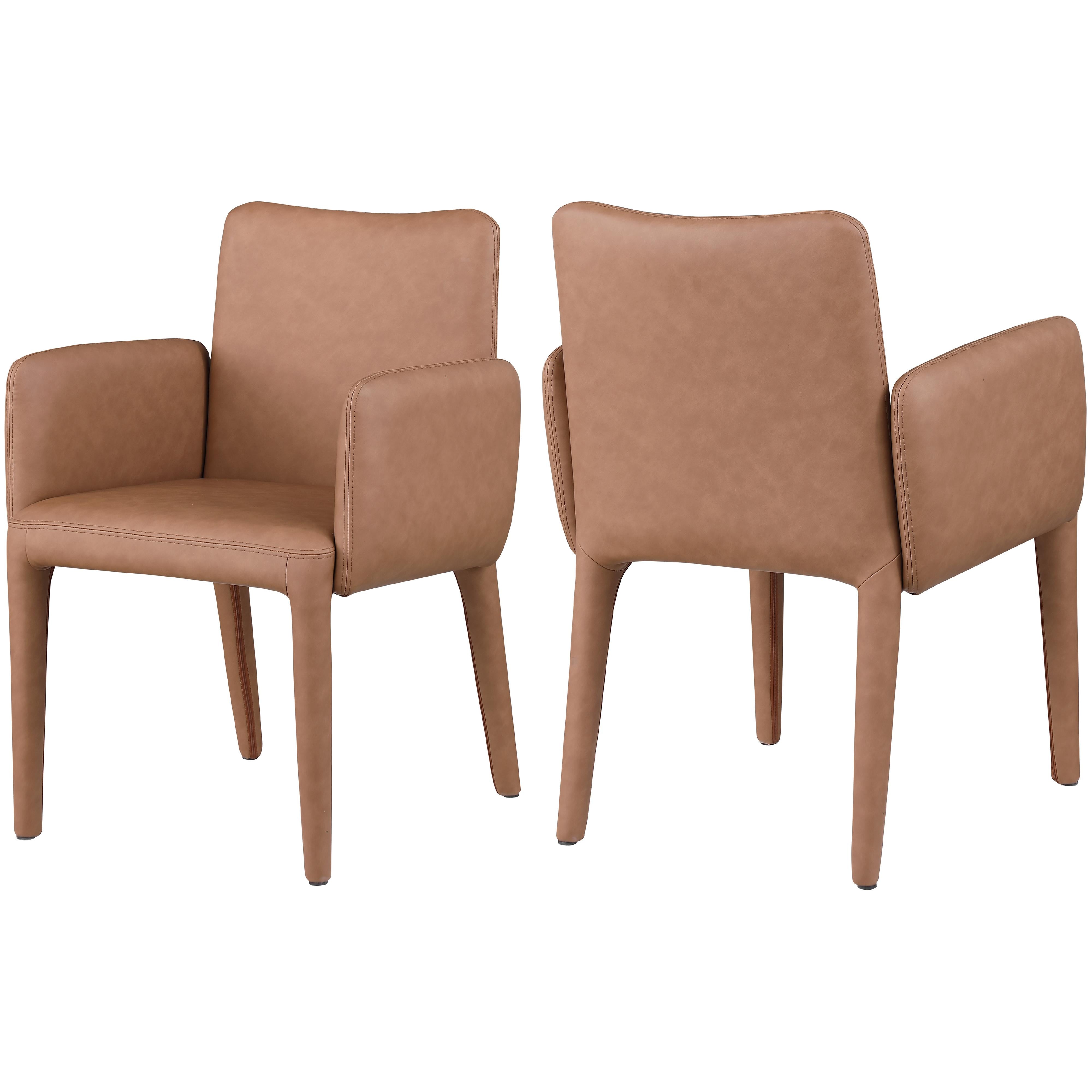 Meridian Pelle Brown Vegan Leather Accent/Dining Chair