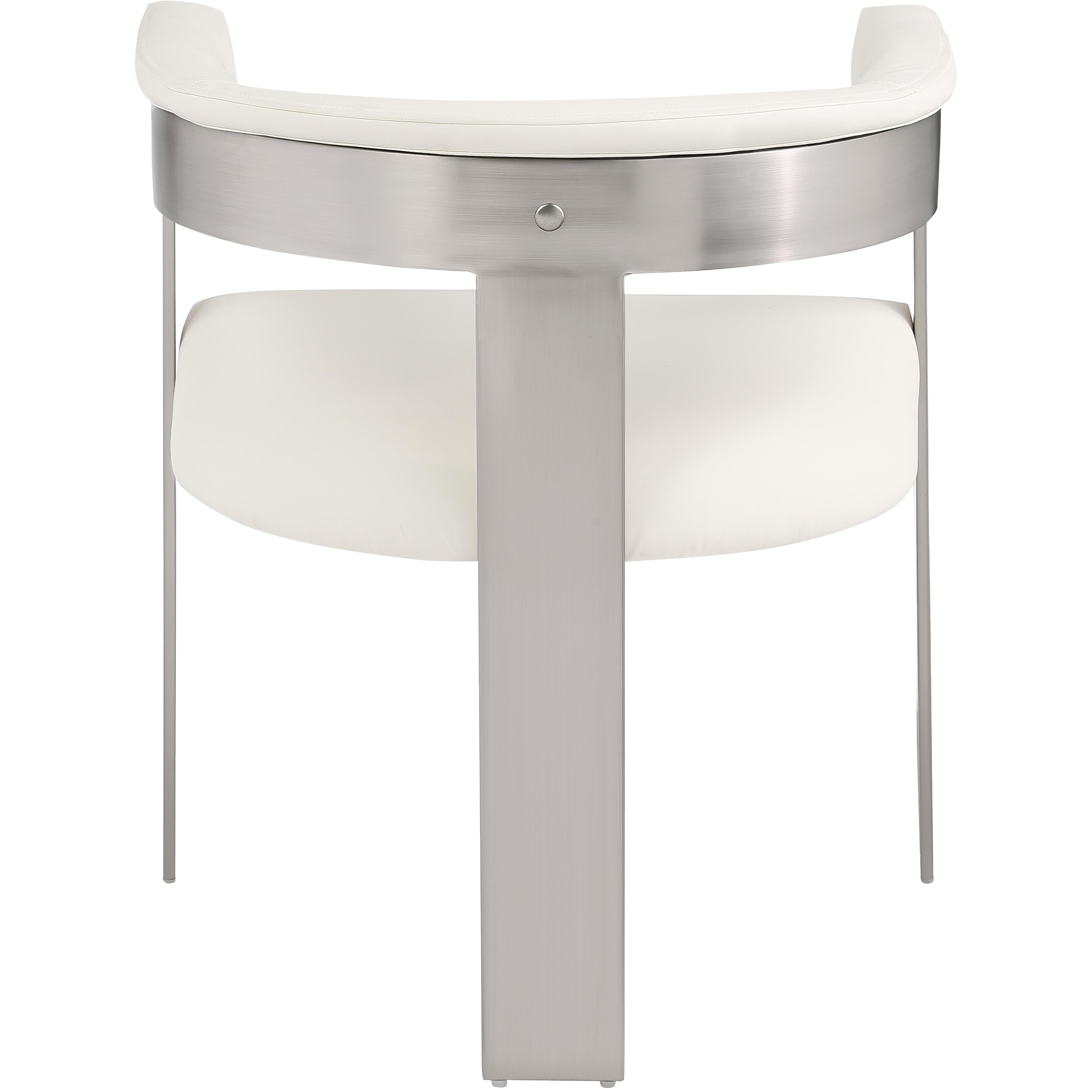 Meridian Romeo Cream Vegan Leather Dining Chair