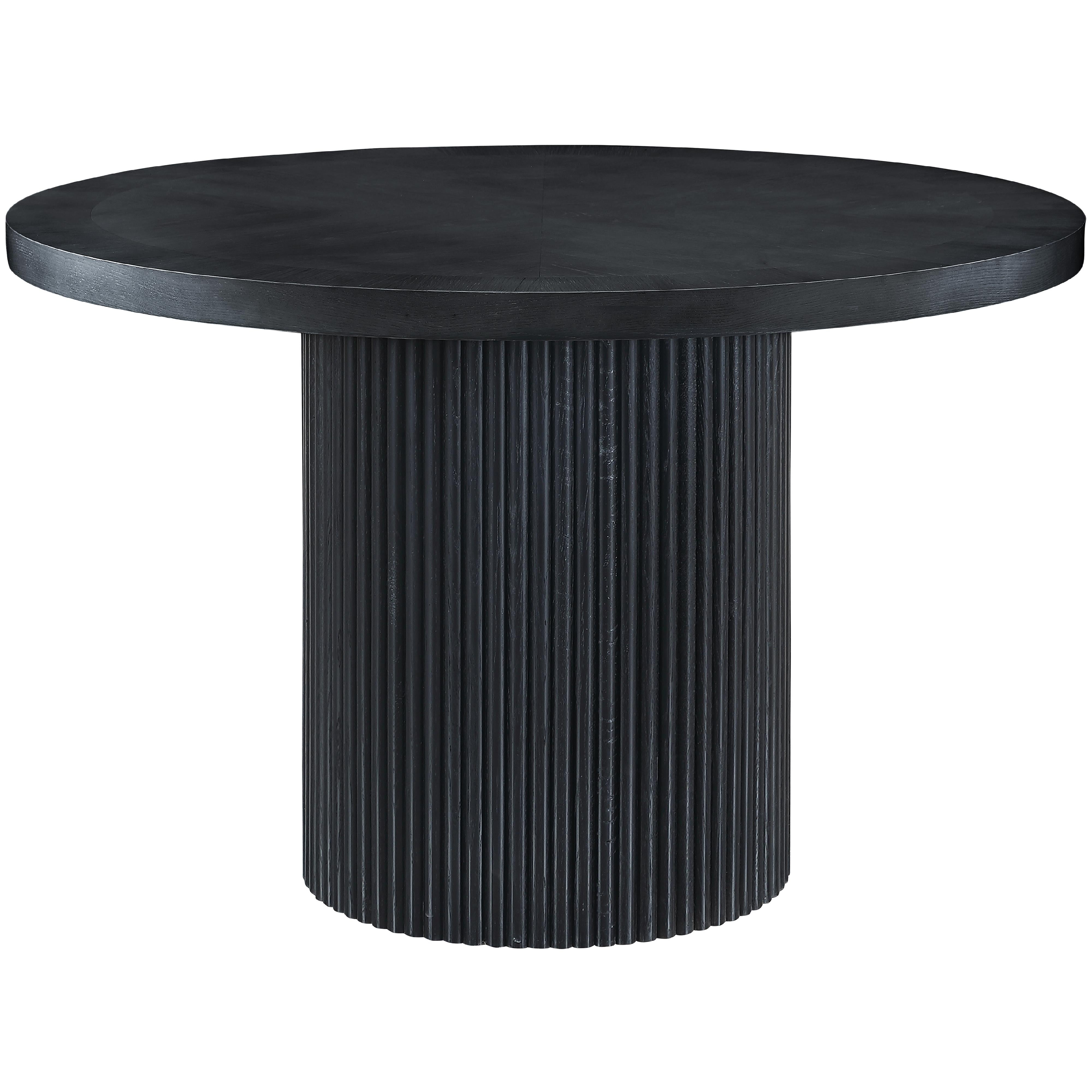 Meridian Belinda Black Oak Veneer Dining Table