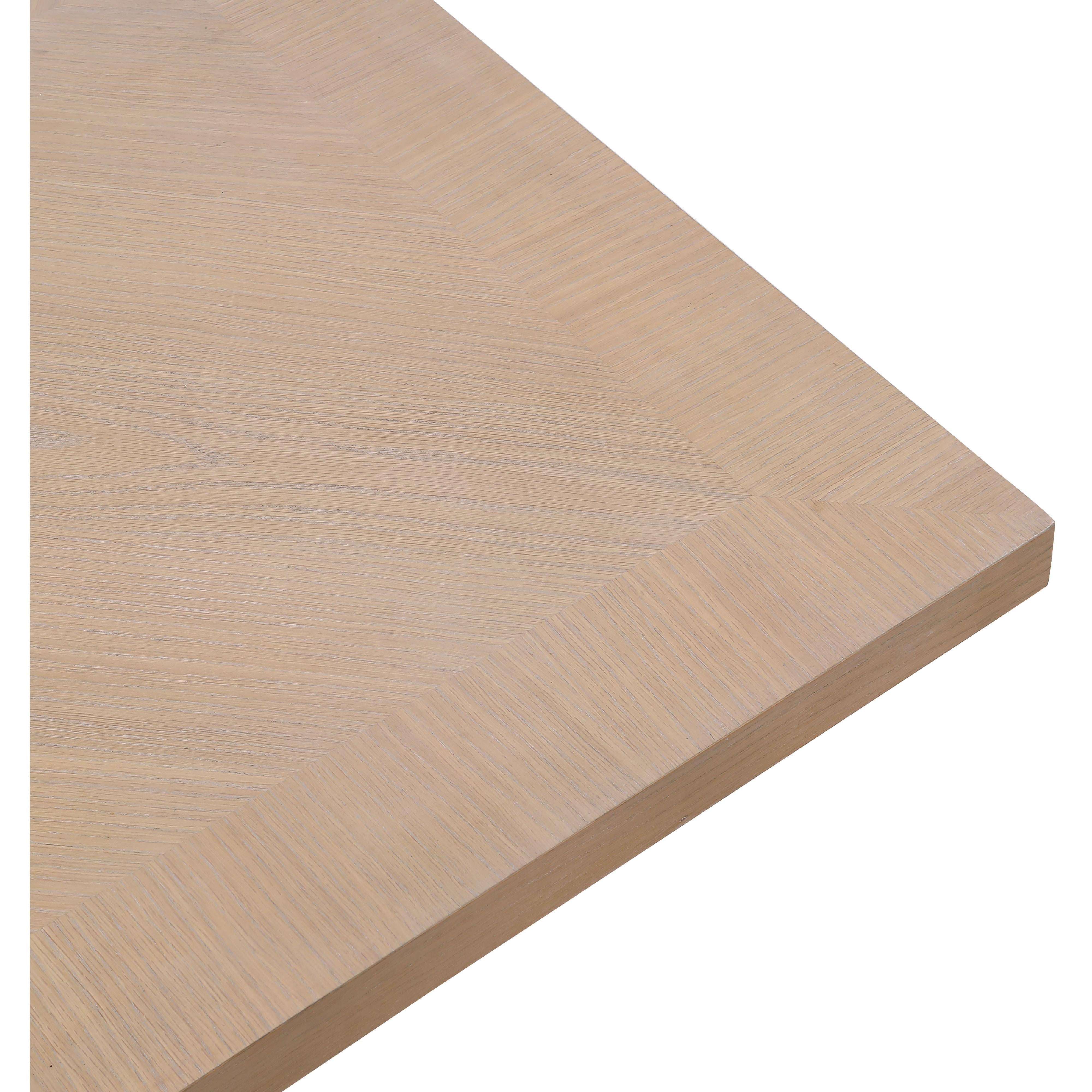 Meridian Belinda Natural Oak Veneer Dining Table