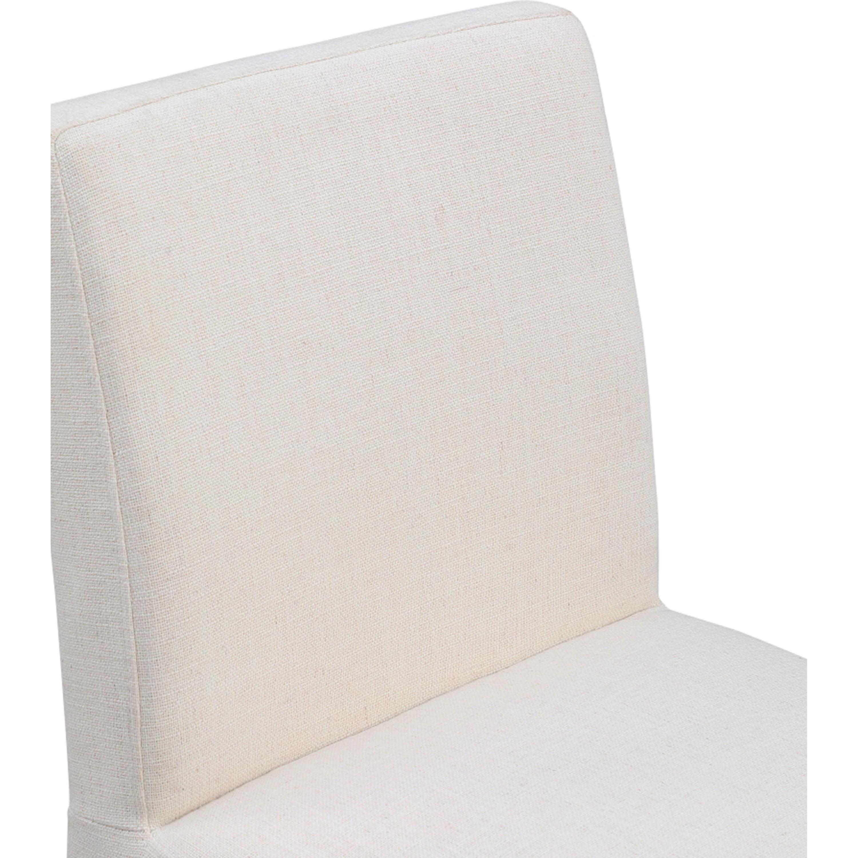 Meridian Gramercy Beige Linen Textured Fabric Dining Chair