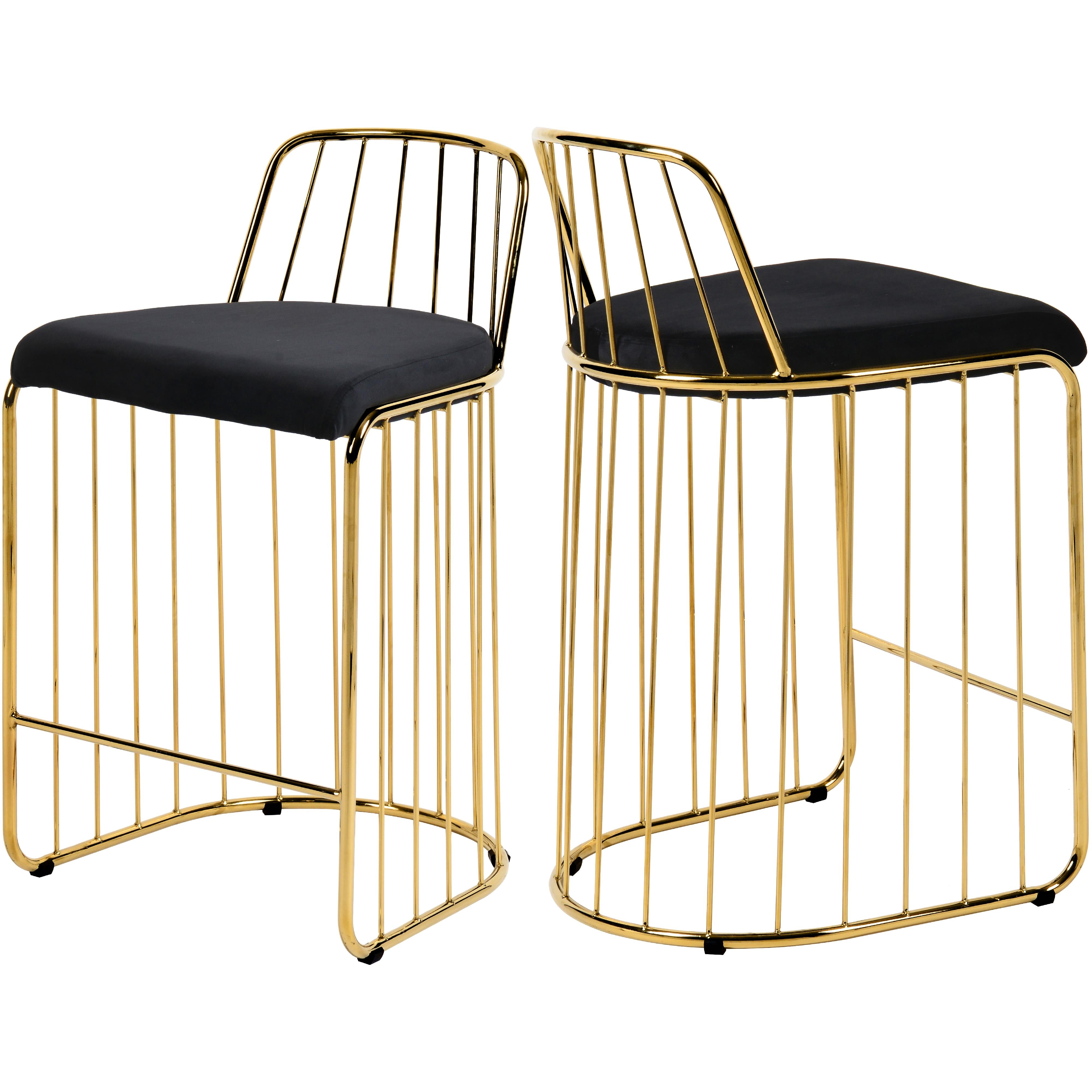 Meridian Lupita Black Vegan Leather Dining Chair