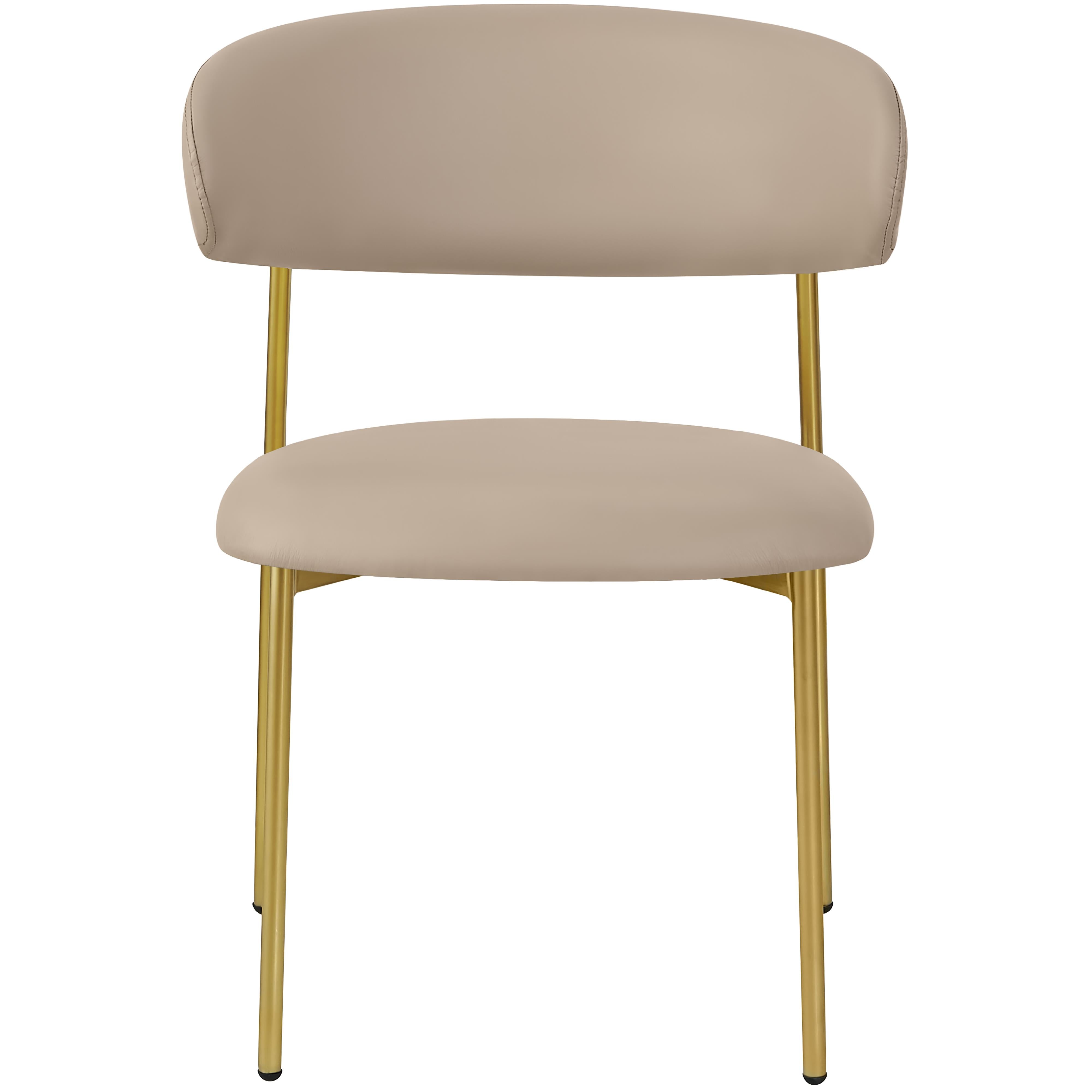 Meridian Lupita Taupe Vegan Leather Dining Chair