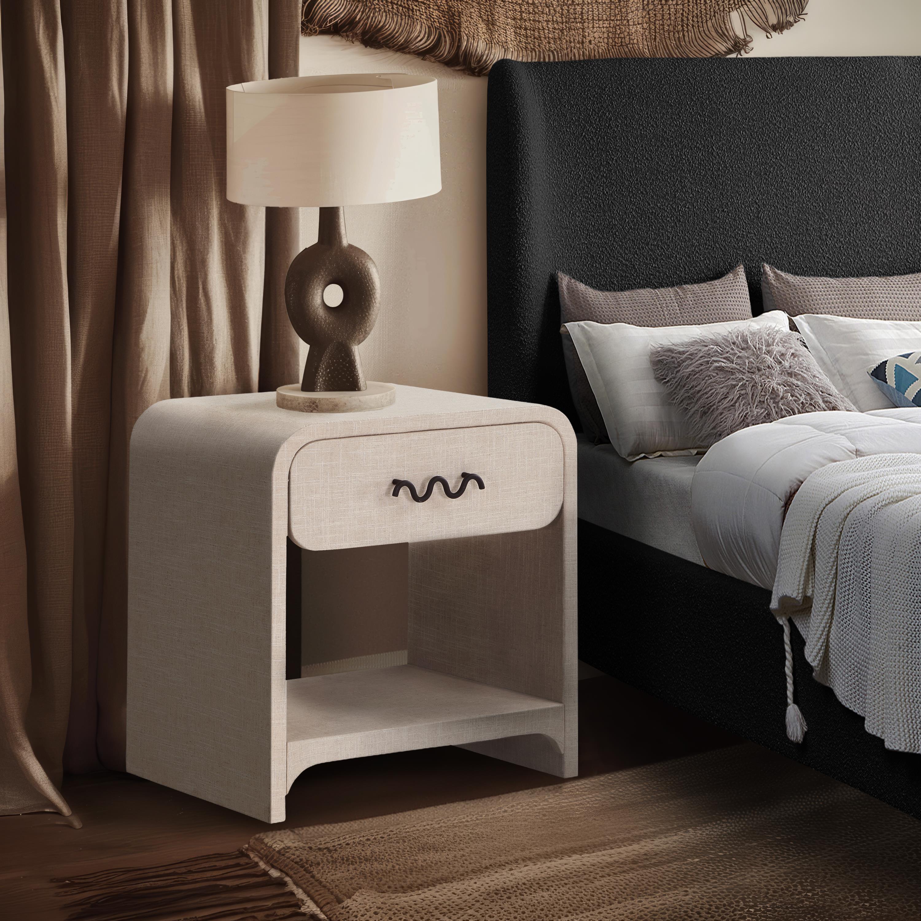 Meridian Medley Cream Night Stand / Side Table