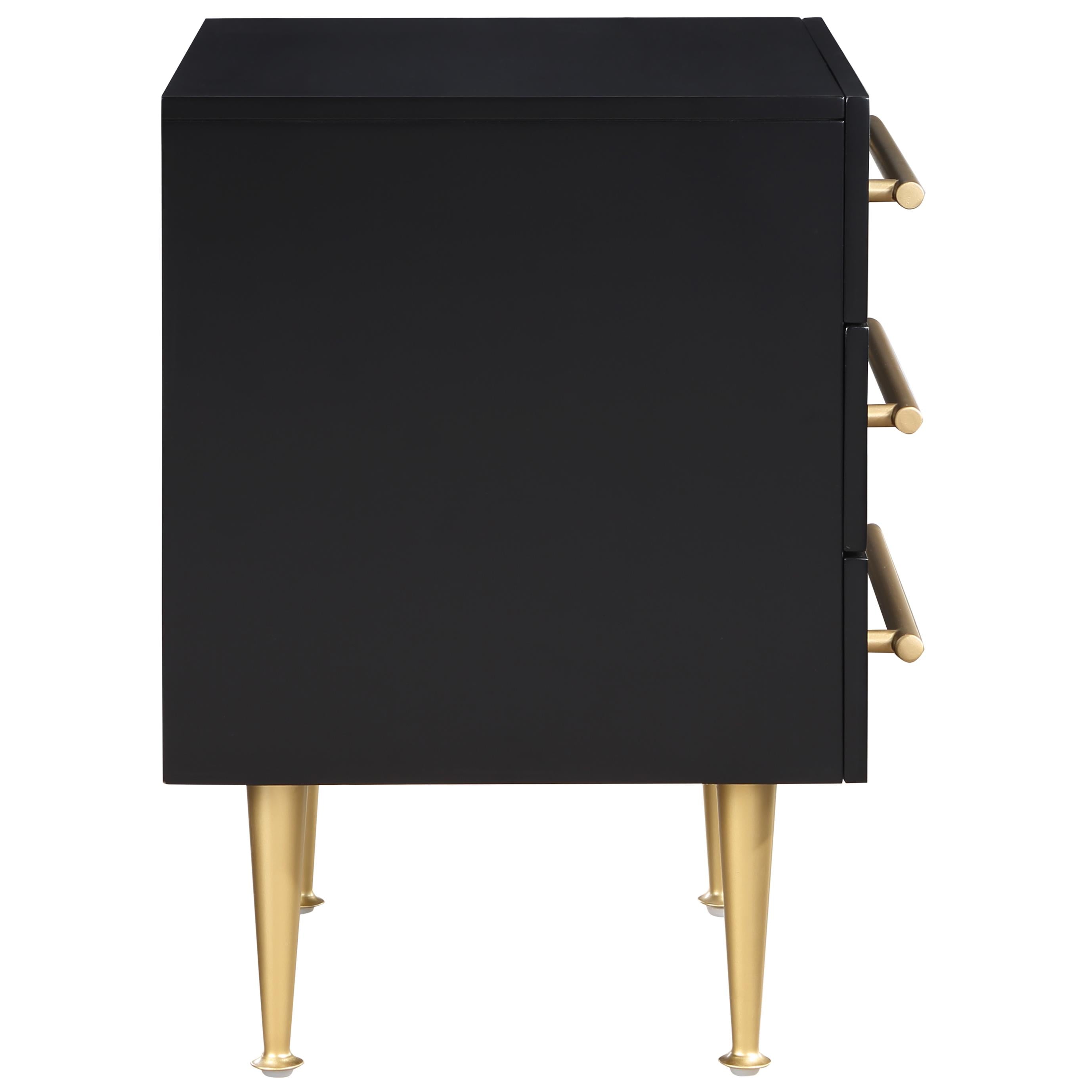 Meridian Marisol Black Night Stand