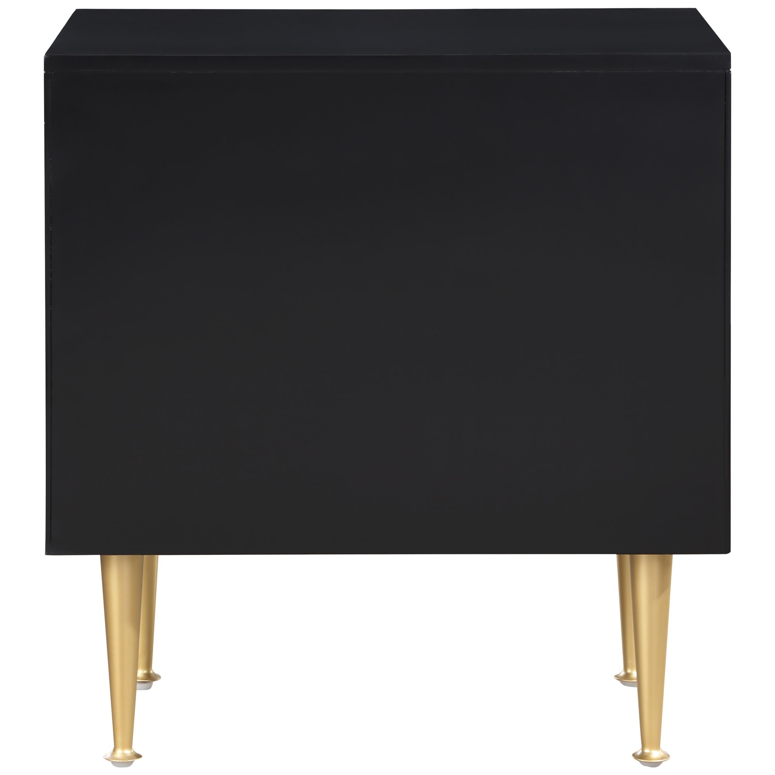 Meridian Marisol Black Night Stand