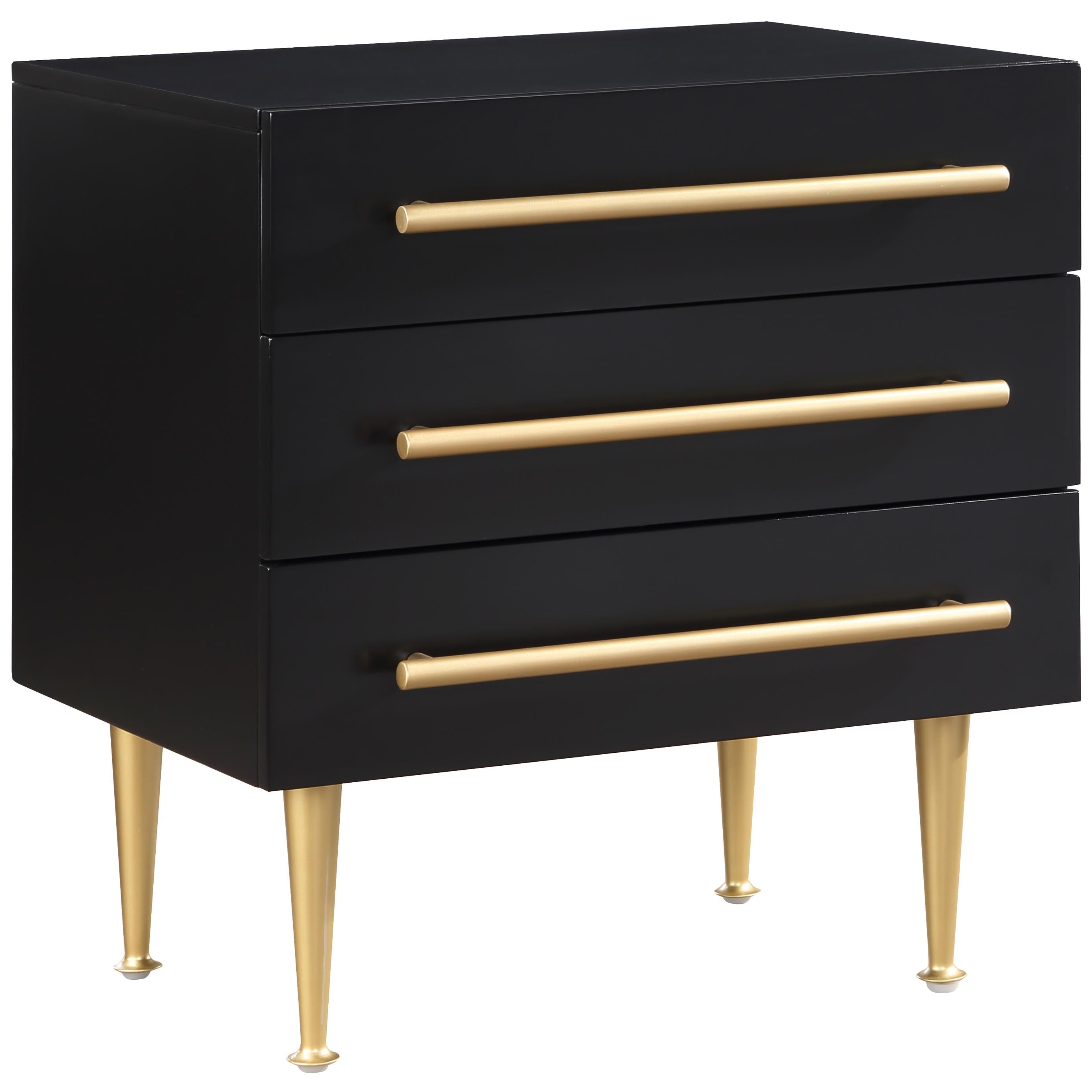 Meridian Marisol Black Night Stand