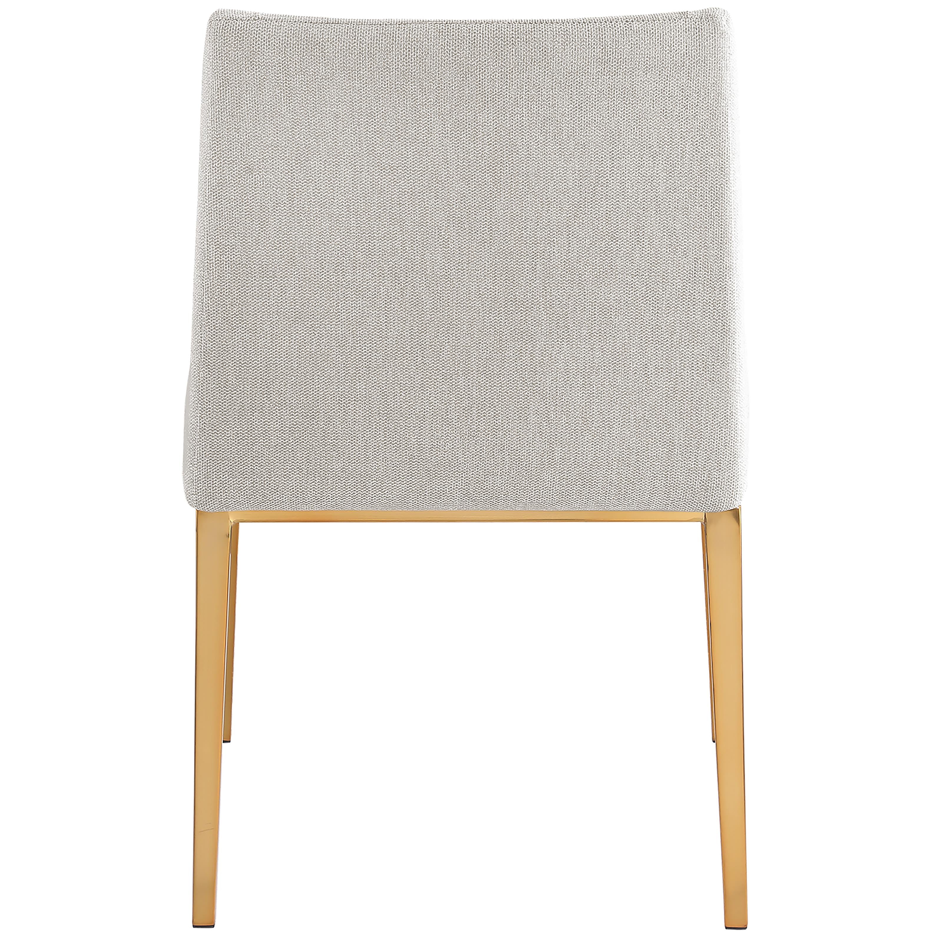 Meridian Haines Beige Polyester Fabric Dining Chair