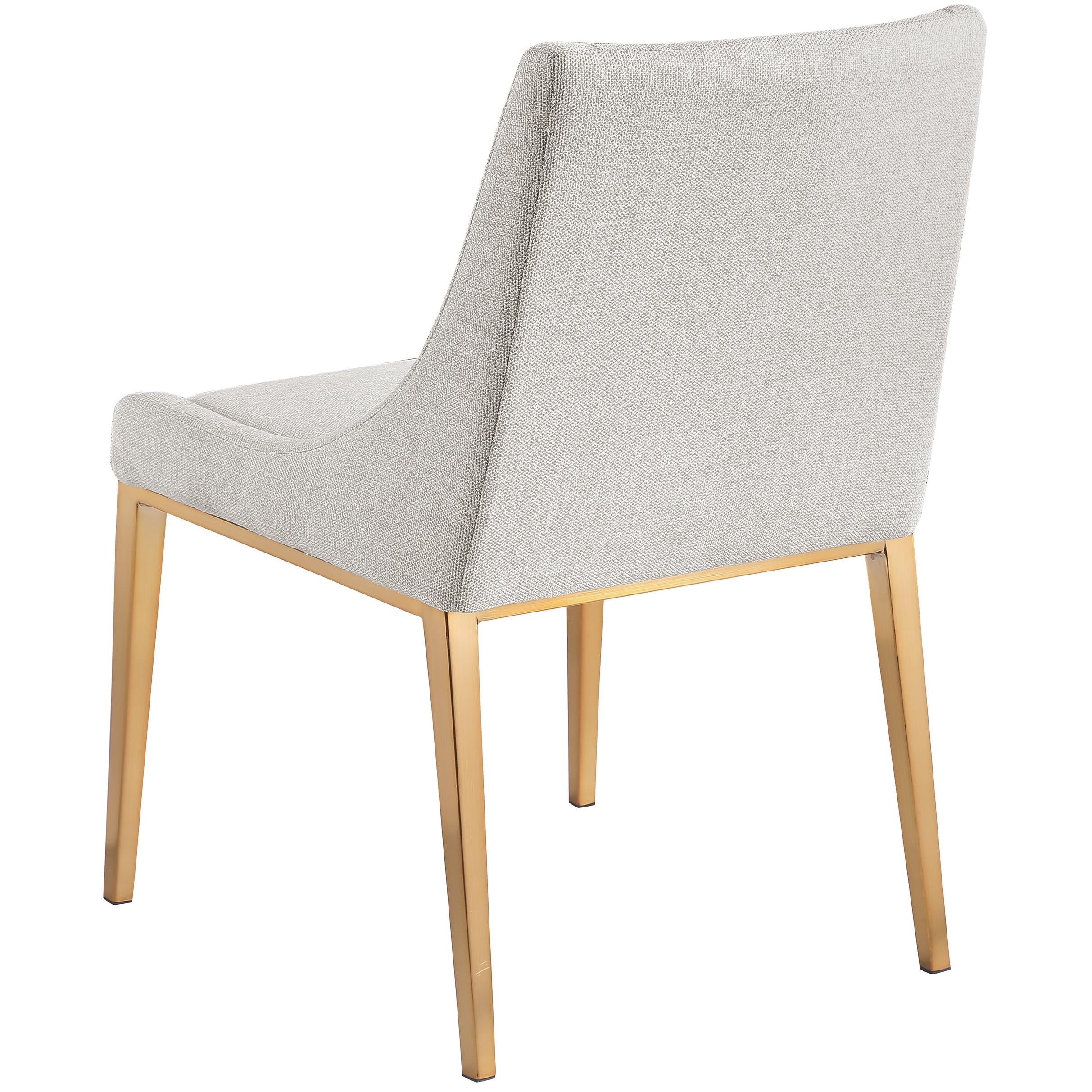 Meridian Haines Beige Polyester Fabric Dining Chair