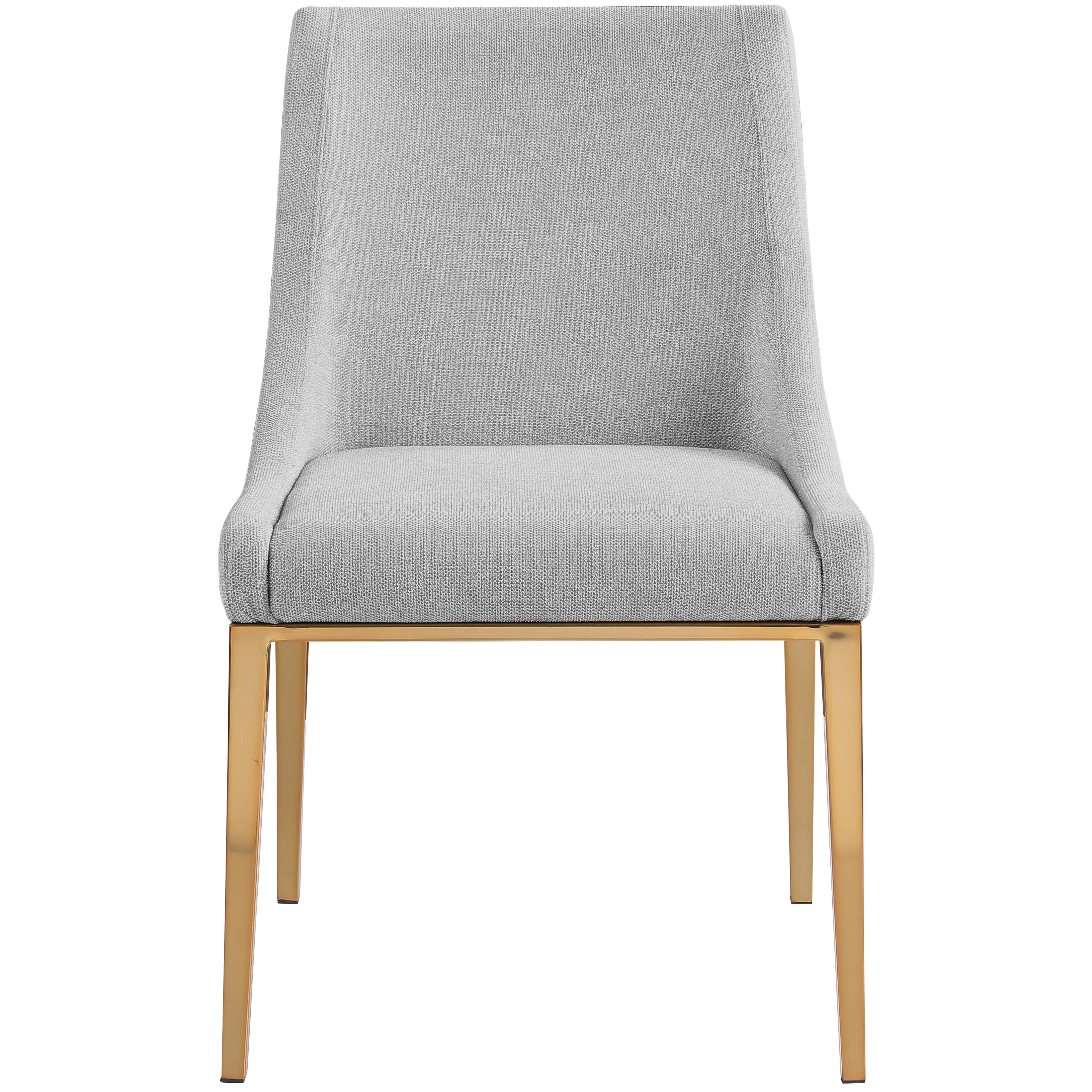 Meridian Haines Grey Polyester Fabric Dining Chair