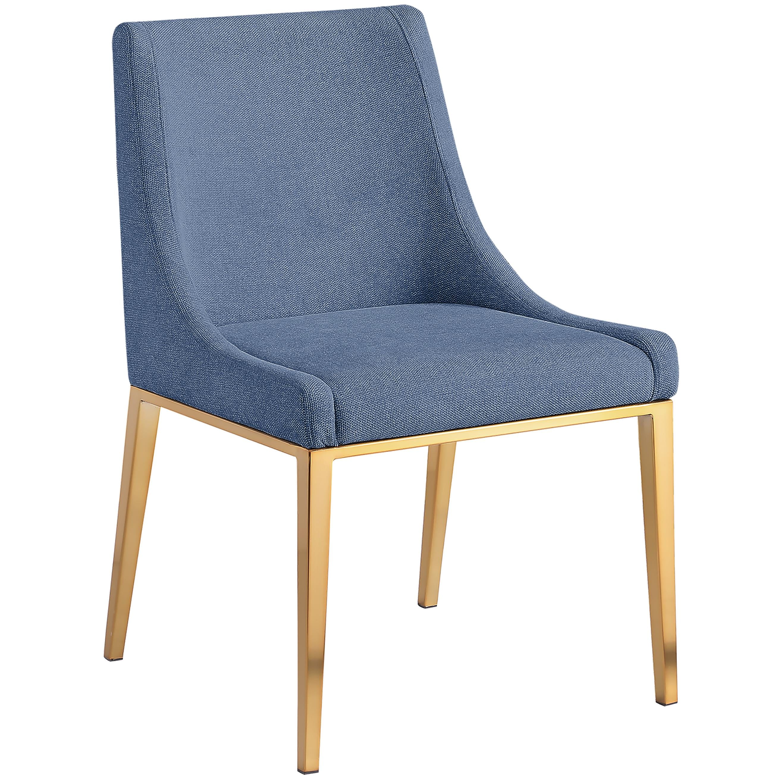 Meridian Haines Navy Polyester Fabric Dining Chair