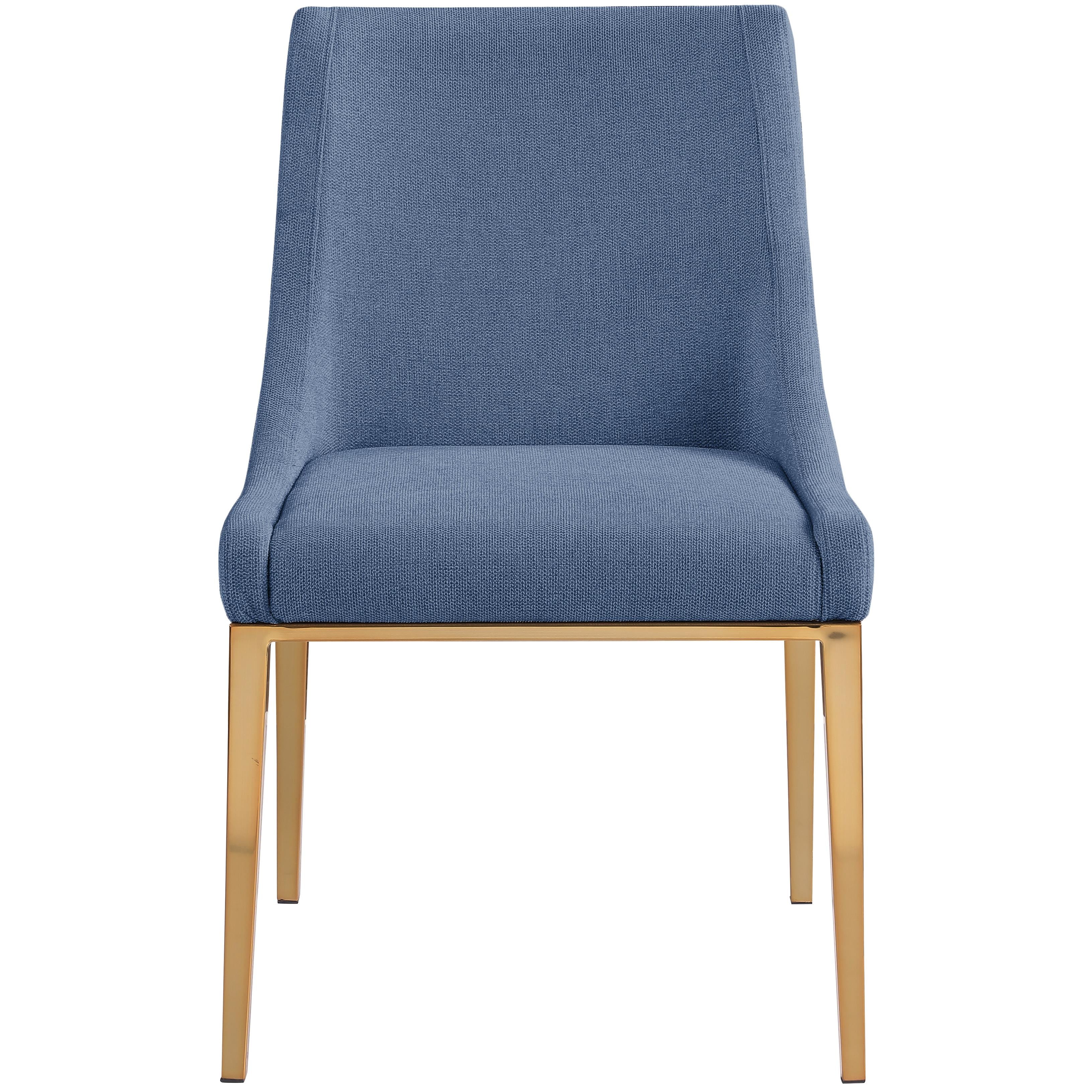Meridian Haines Navy Polyester Fabric Dining Chair