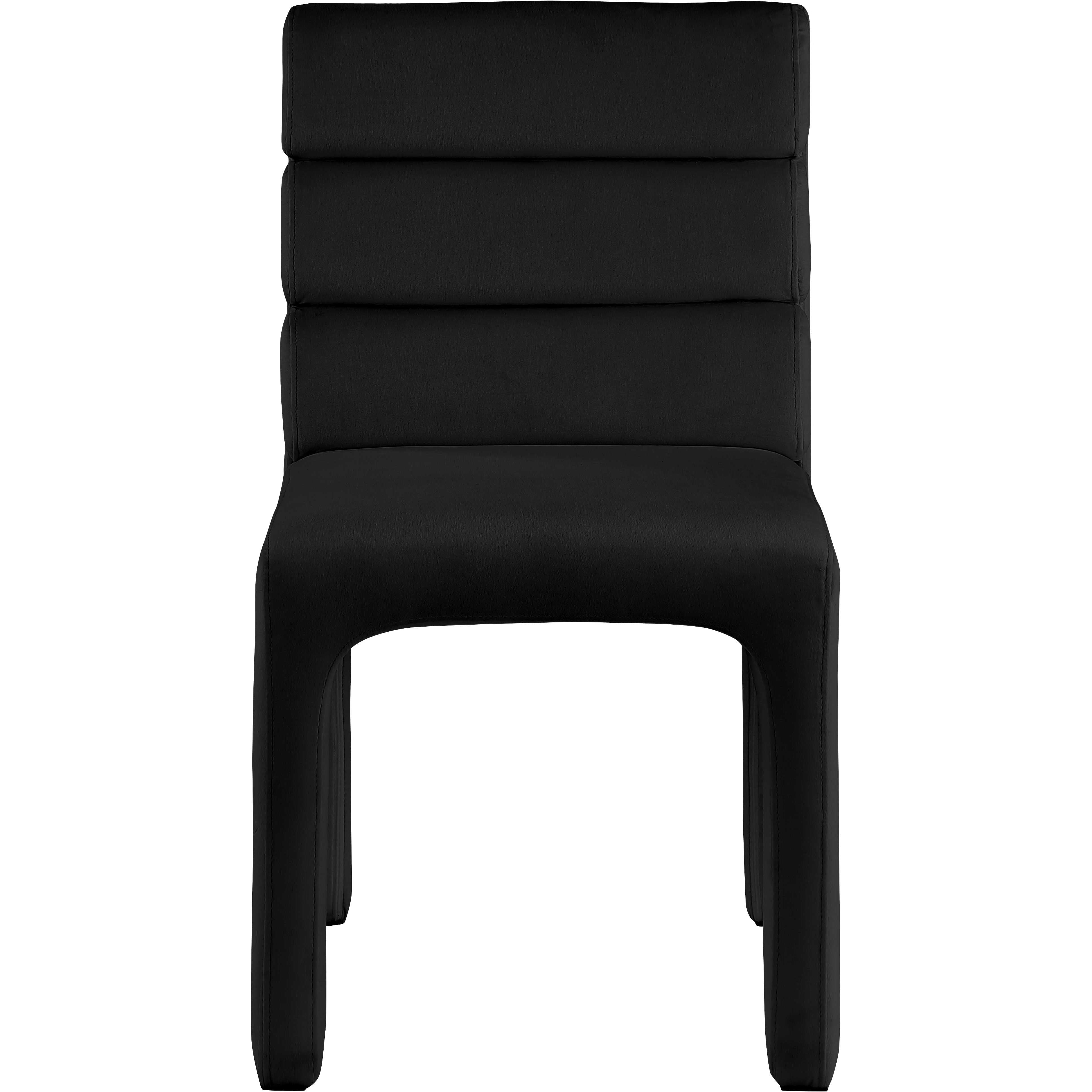 Meridian Kai Black Velvet Dining Chair