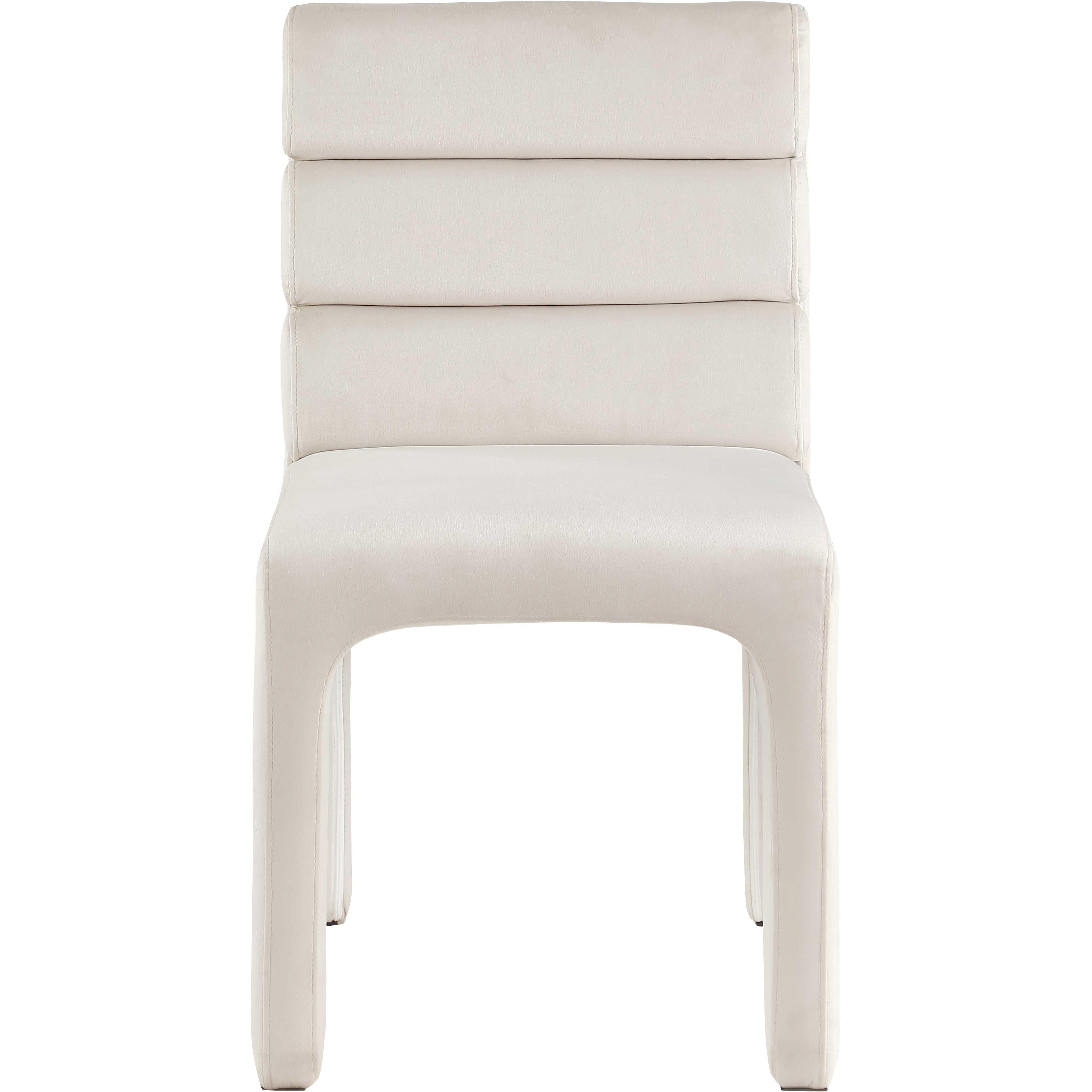 Meridian Kai Cream Velvet Dining Chair