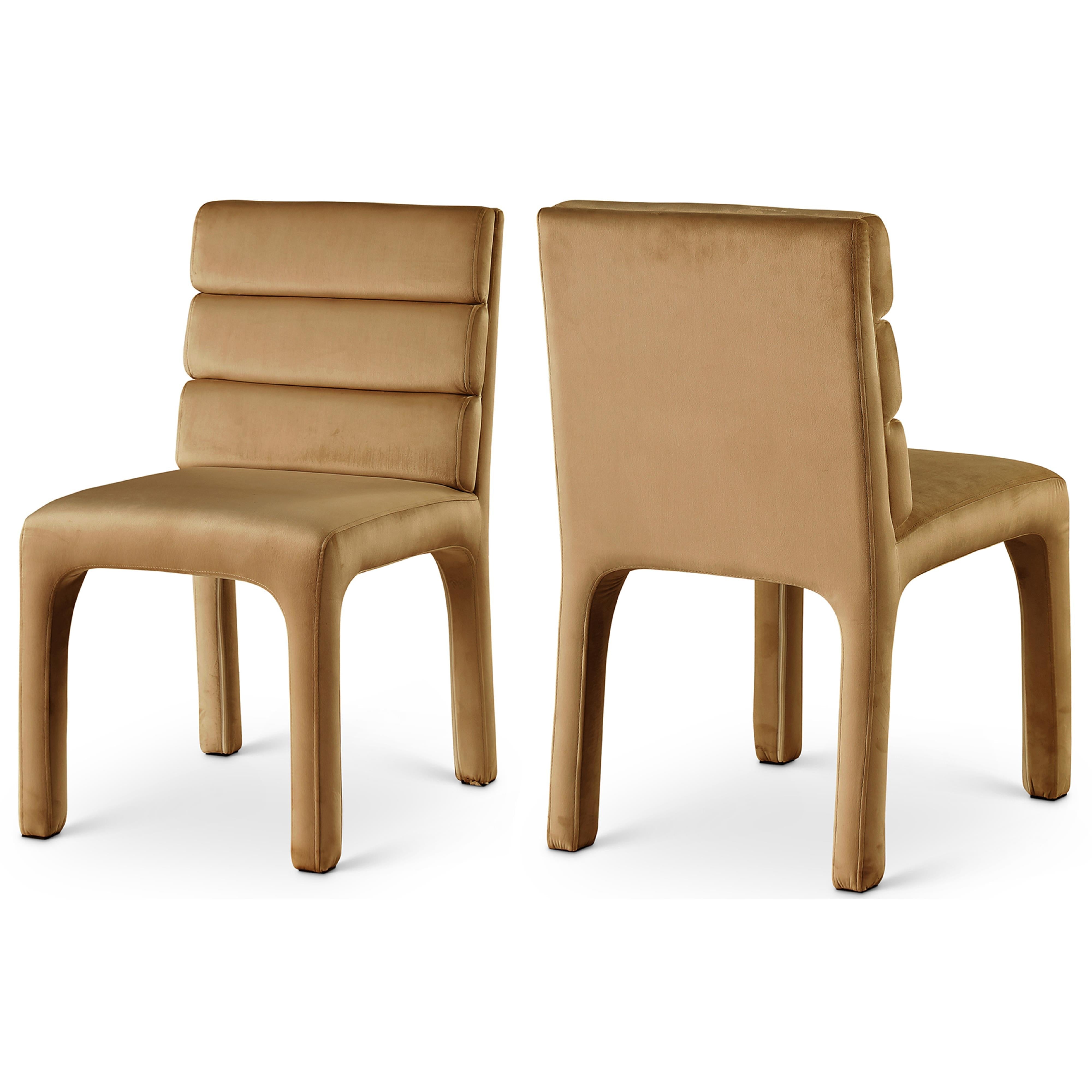 Meridian Kai Saddle Velvet Dining Chair