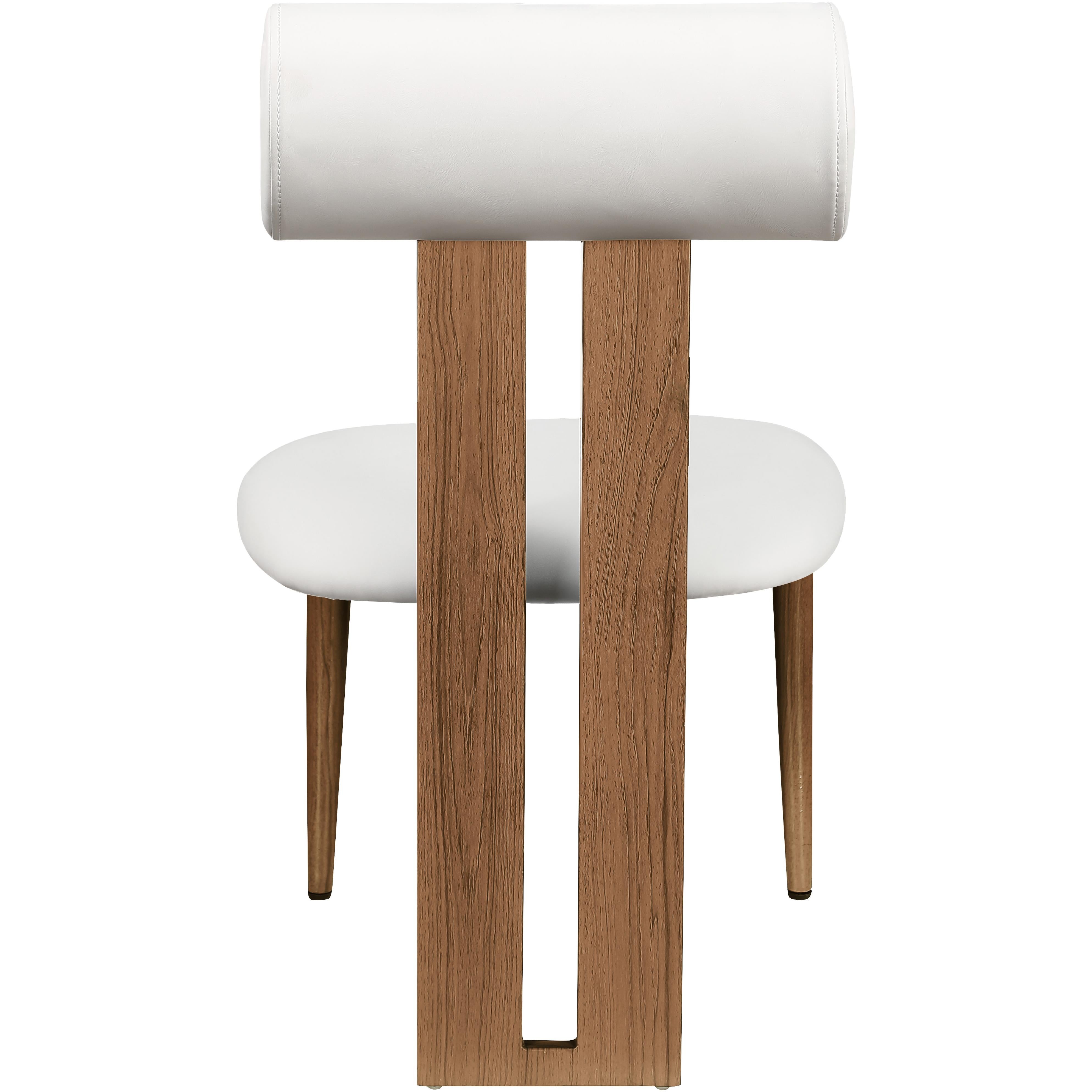 Meridian Dario Cream Vegan Leather Dining Chair