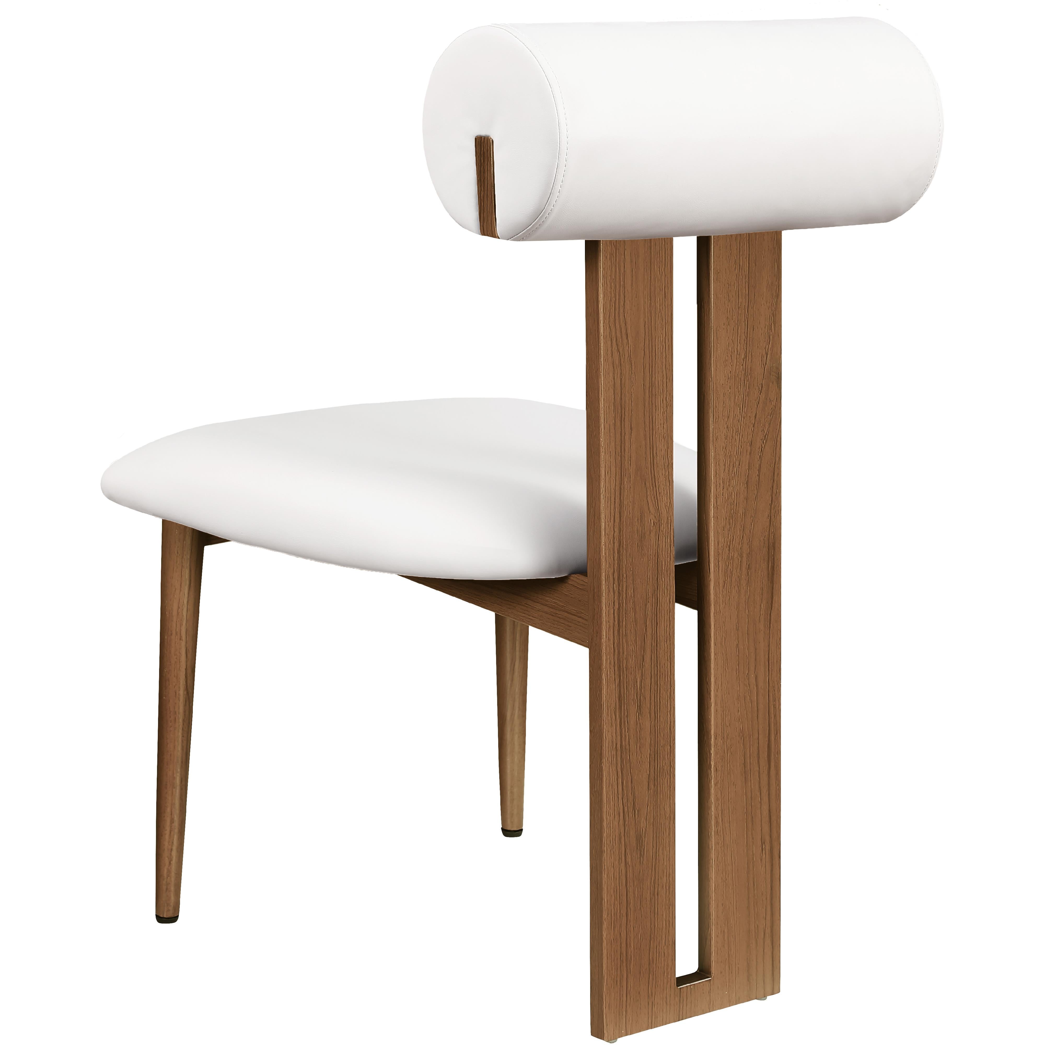 Meridian Dario Cream Vegan Leather Dining Chair