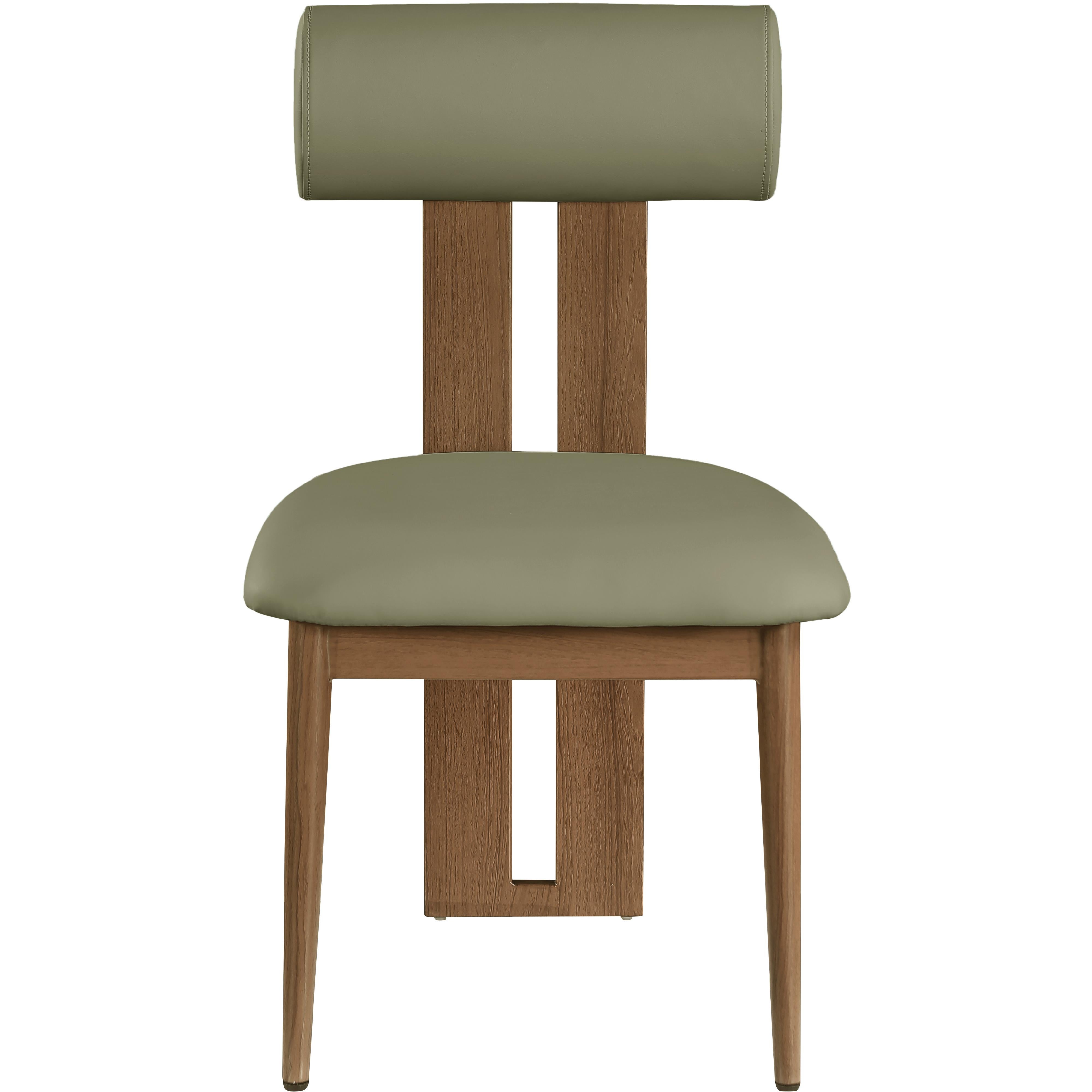 Meridian Dario Green Vegan Leather Dining Chair