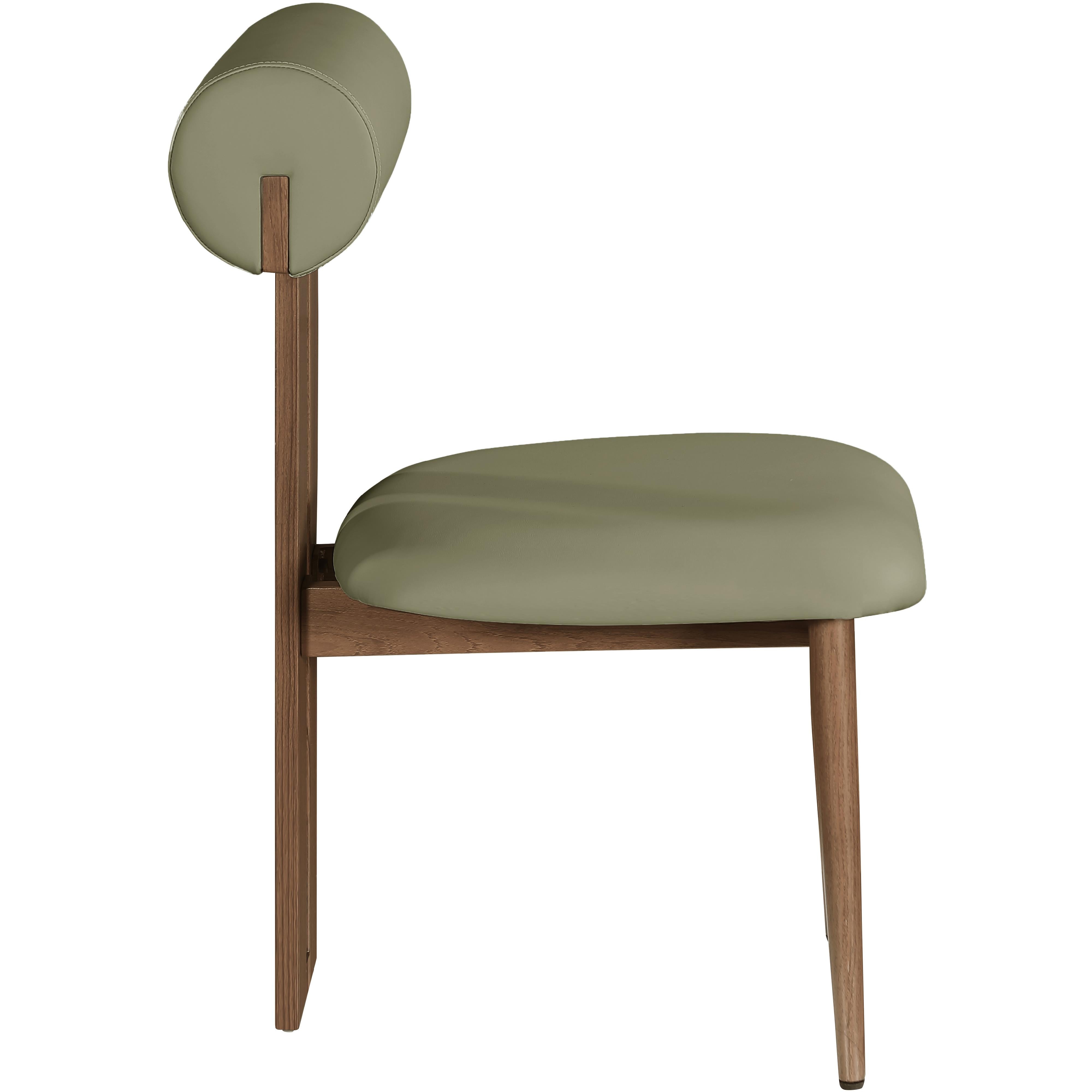 Meridian Dario Green Vegan Leather Dining Chair