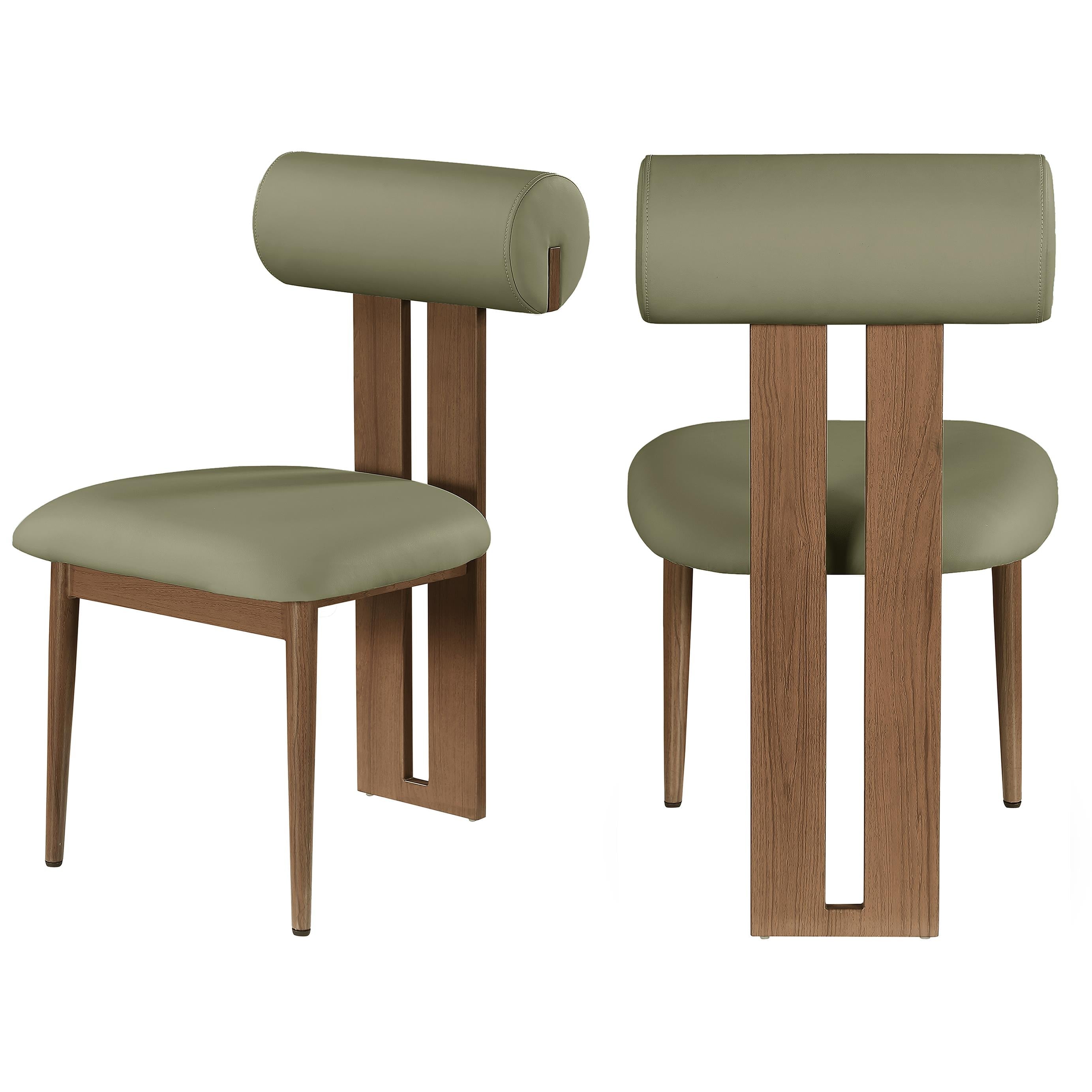 Meridian Dario Green Vegan Leather Dining Chair