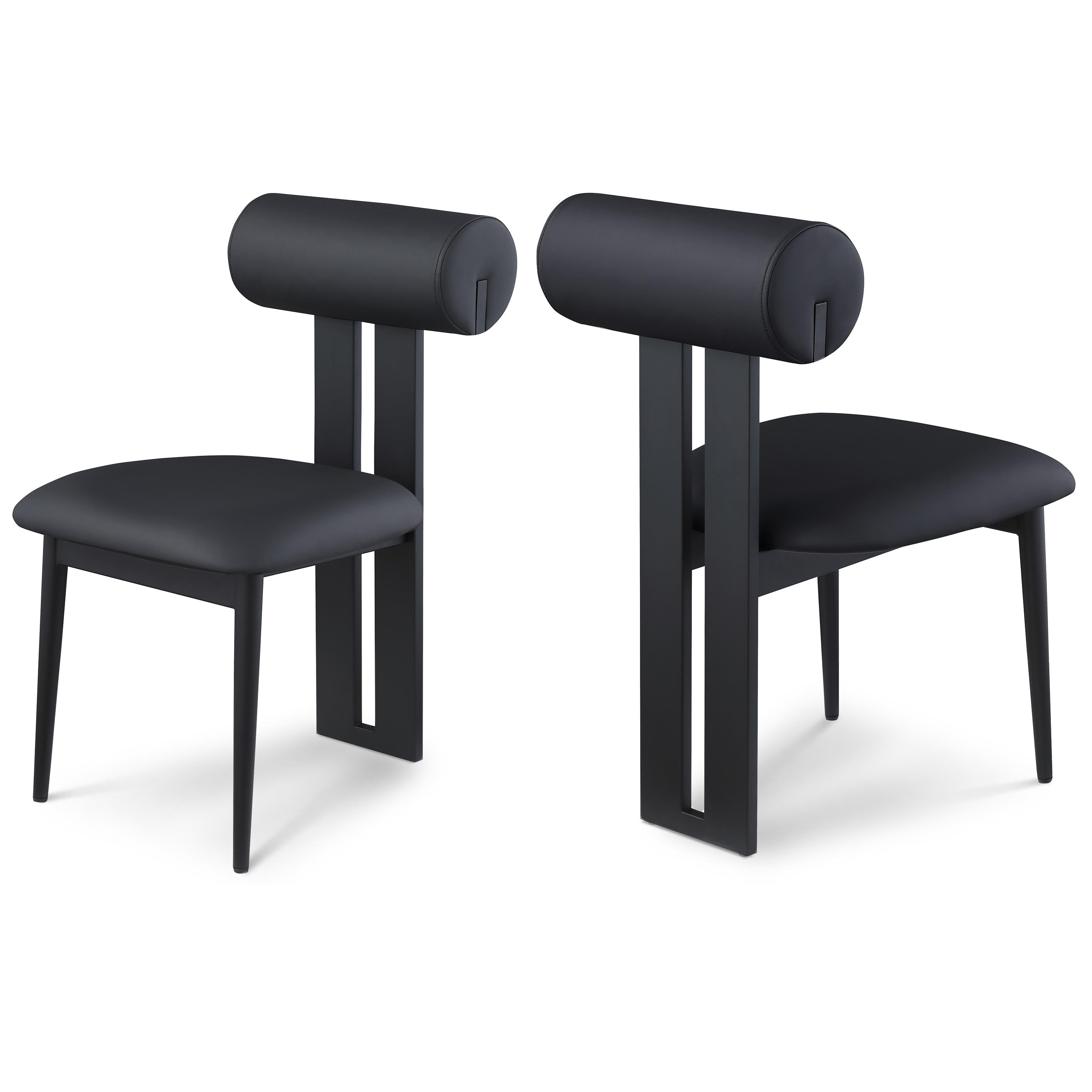Meridian Dario Black Vegan Leather Dining Chair