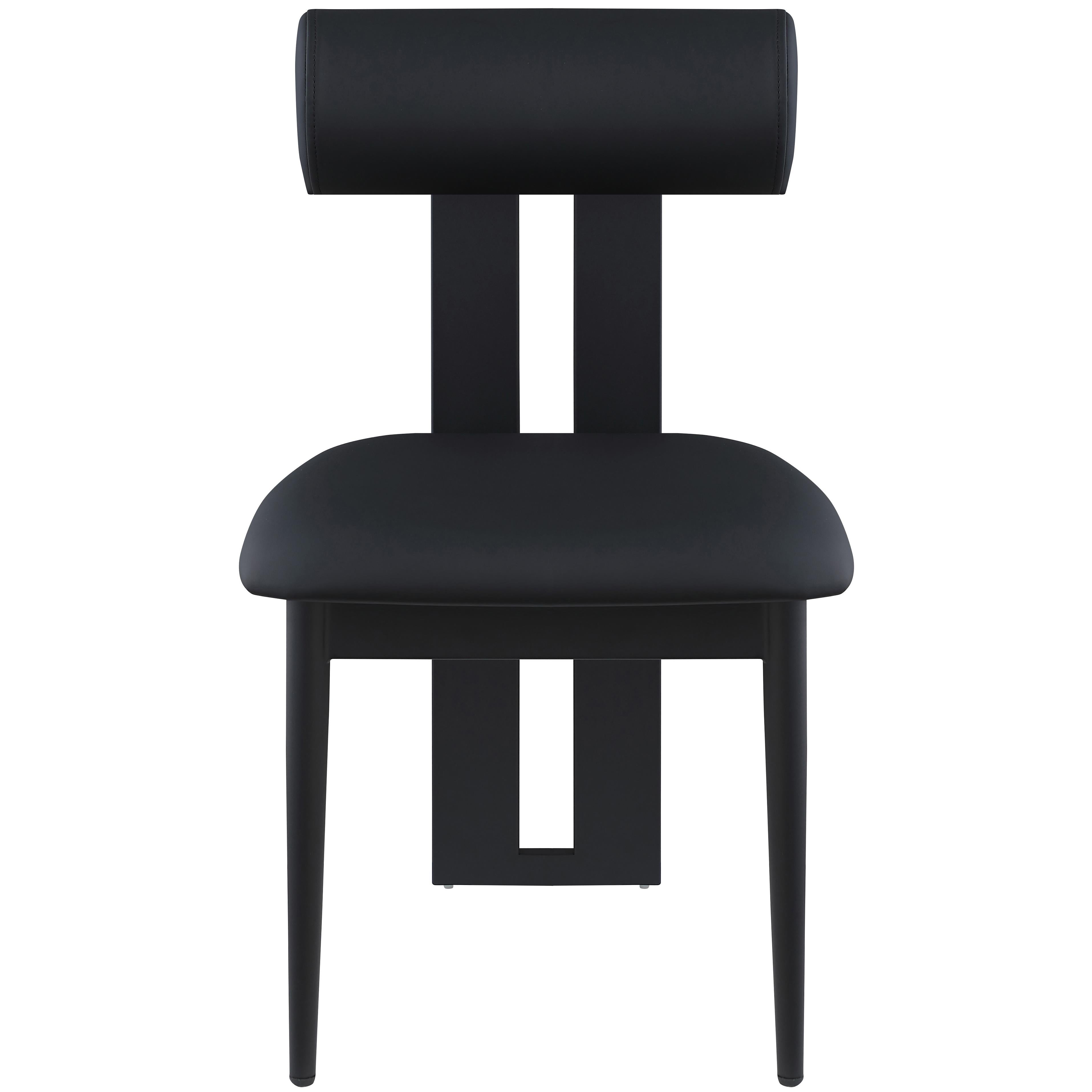 Meridian Dario Black Vegan Leather Dining Chair