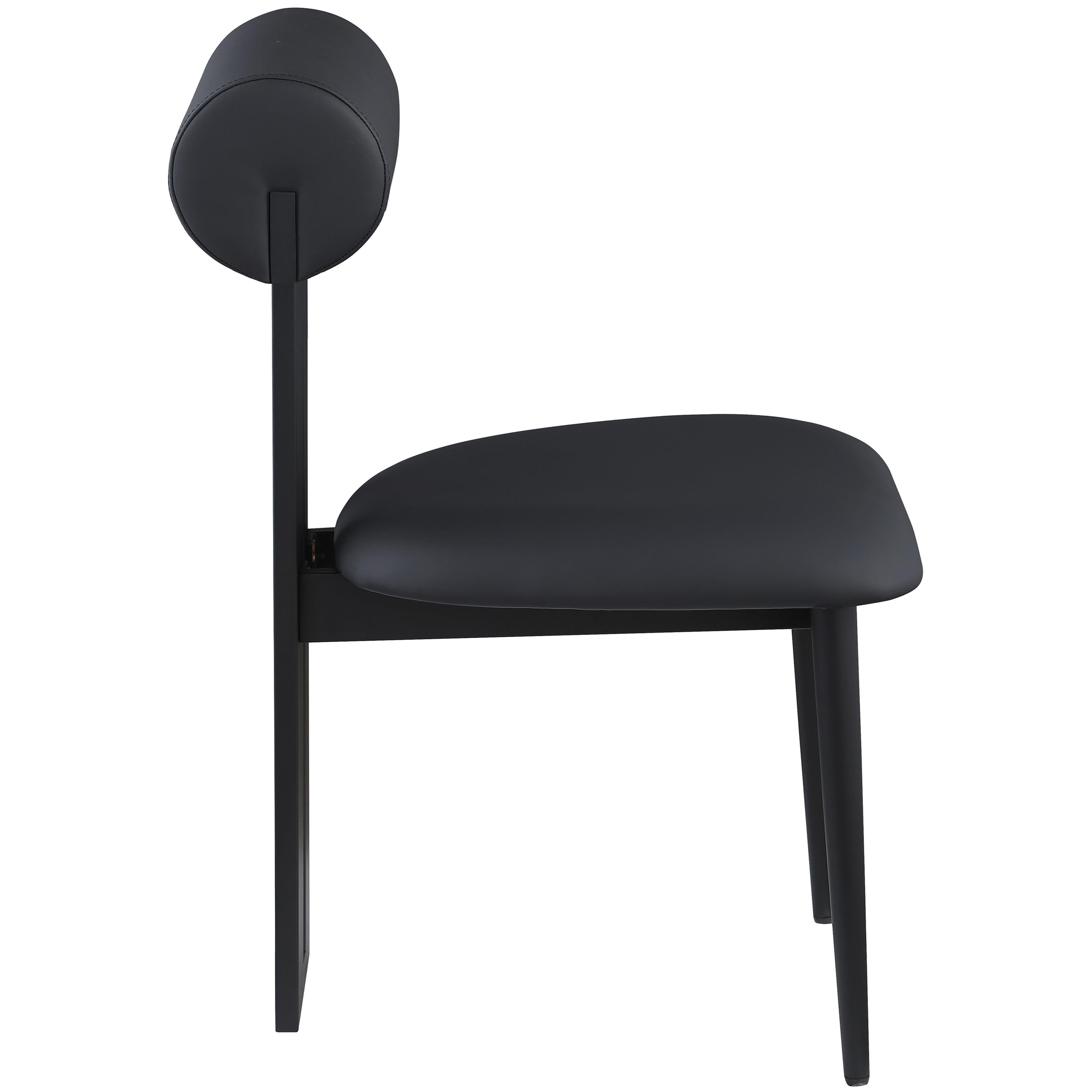 Meridian Dario Black Vegan Leather Dining Chair