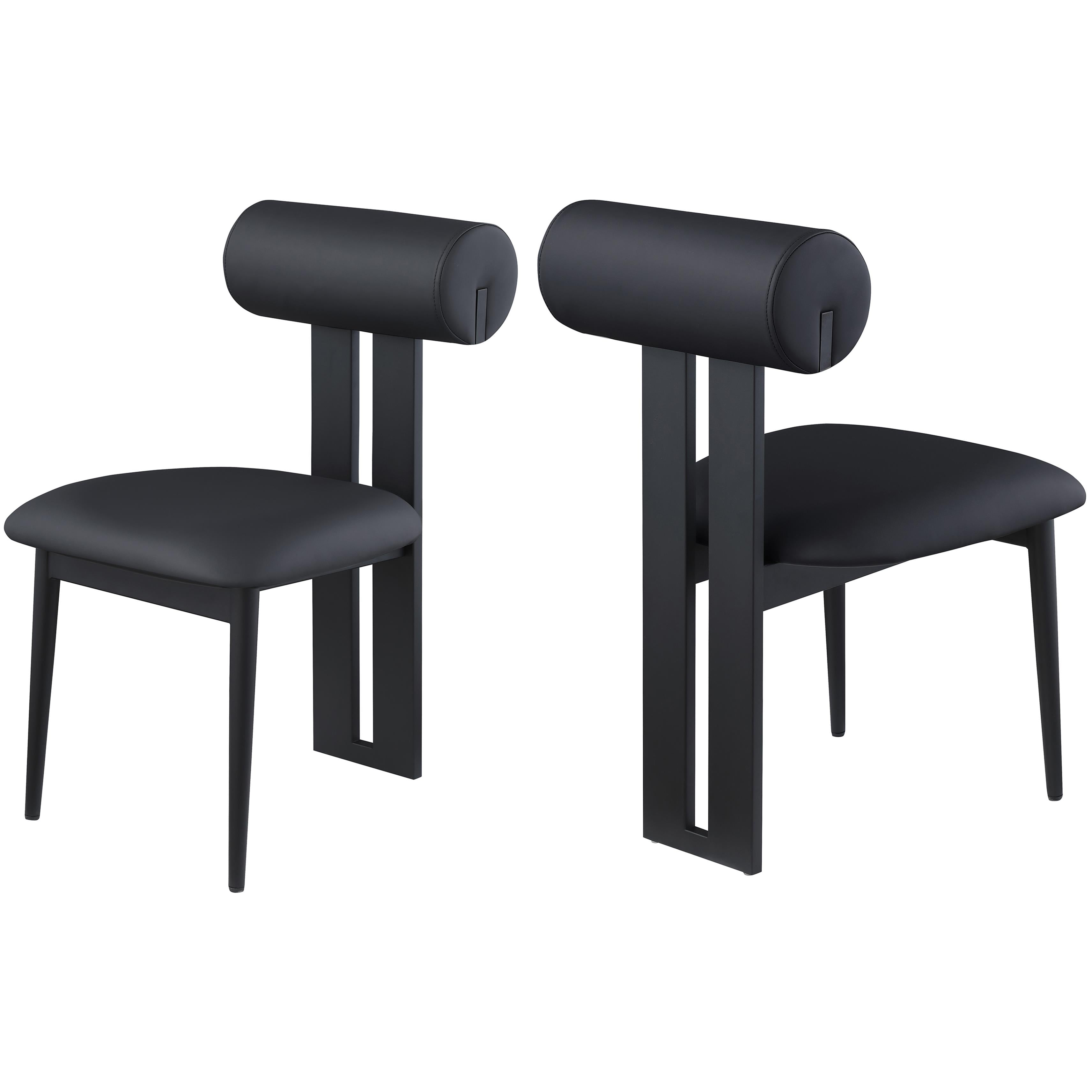 Meridian Dario Black Vegan Leather Dining Chair