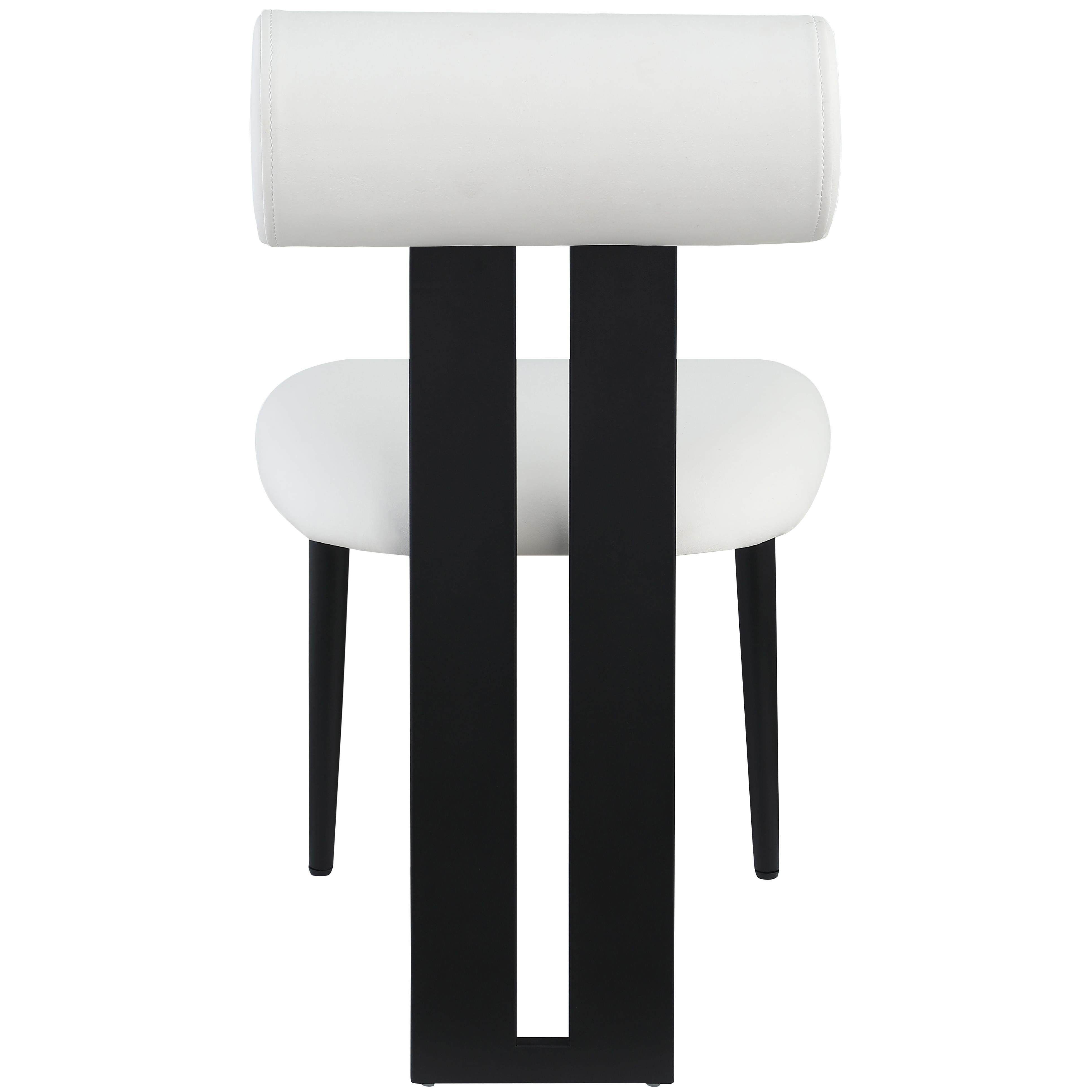 Meridian Dario Cream Vegan Leather Dining Chair