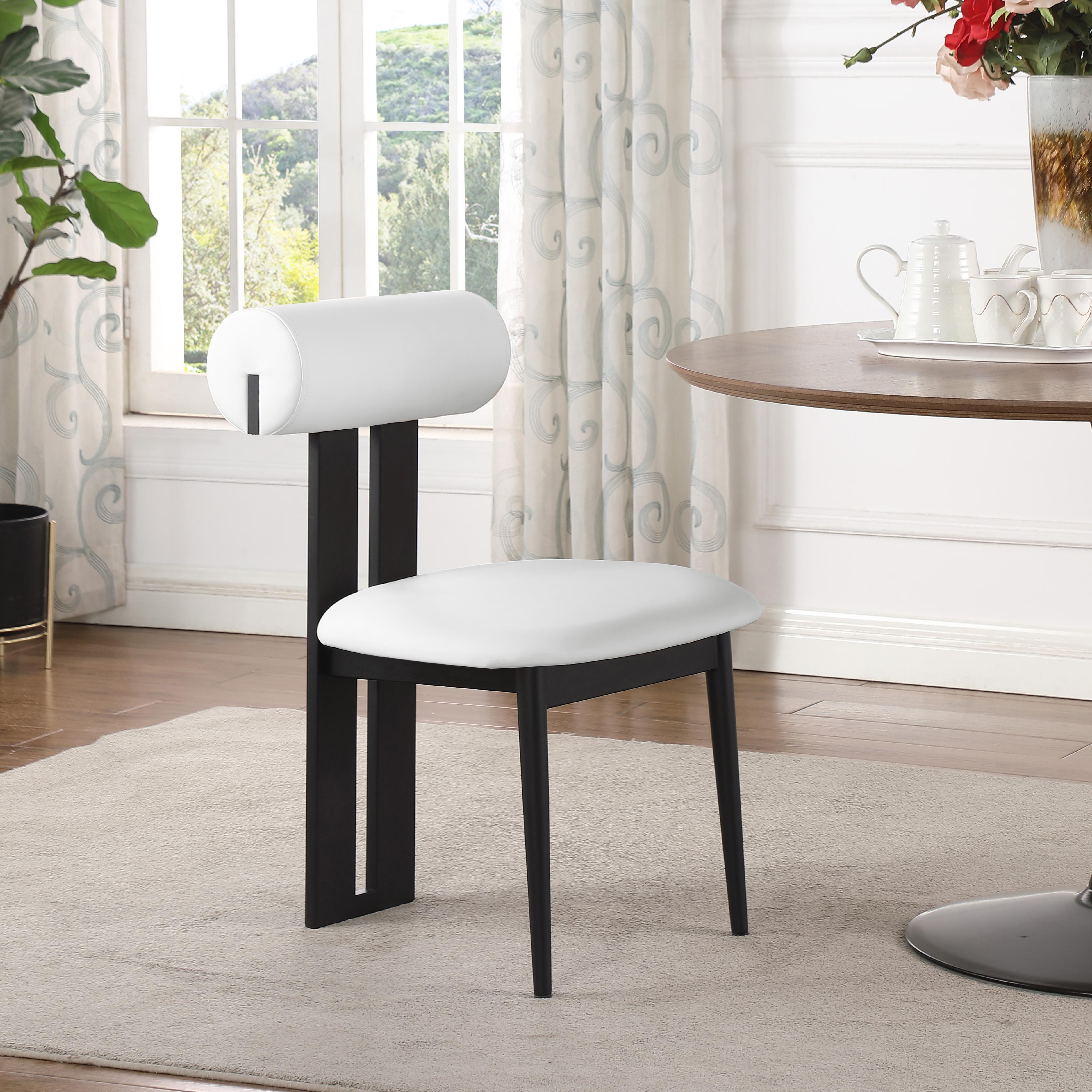 Meridian Dario Cream Vegan Leather Dining Chair