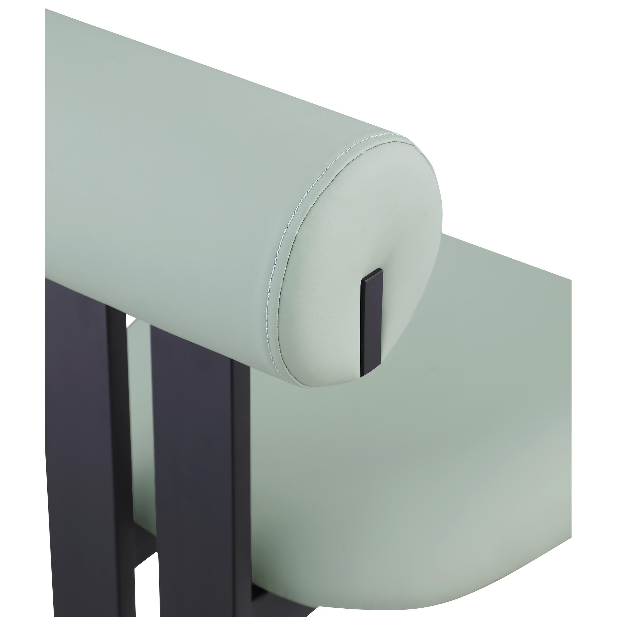 Meridian Dario Mint Vegan Leather Dining Chair