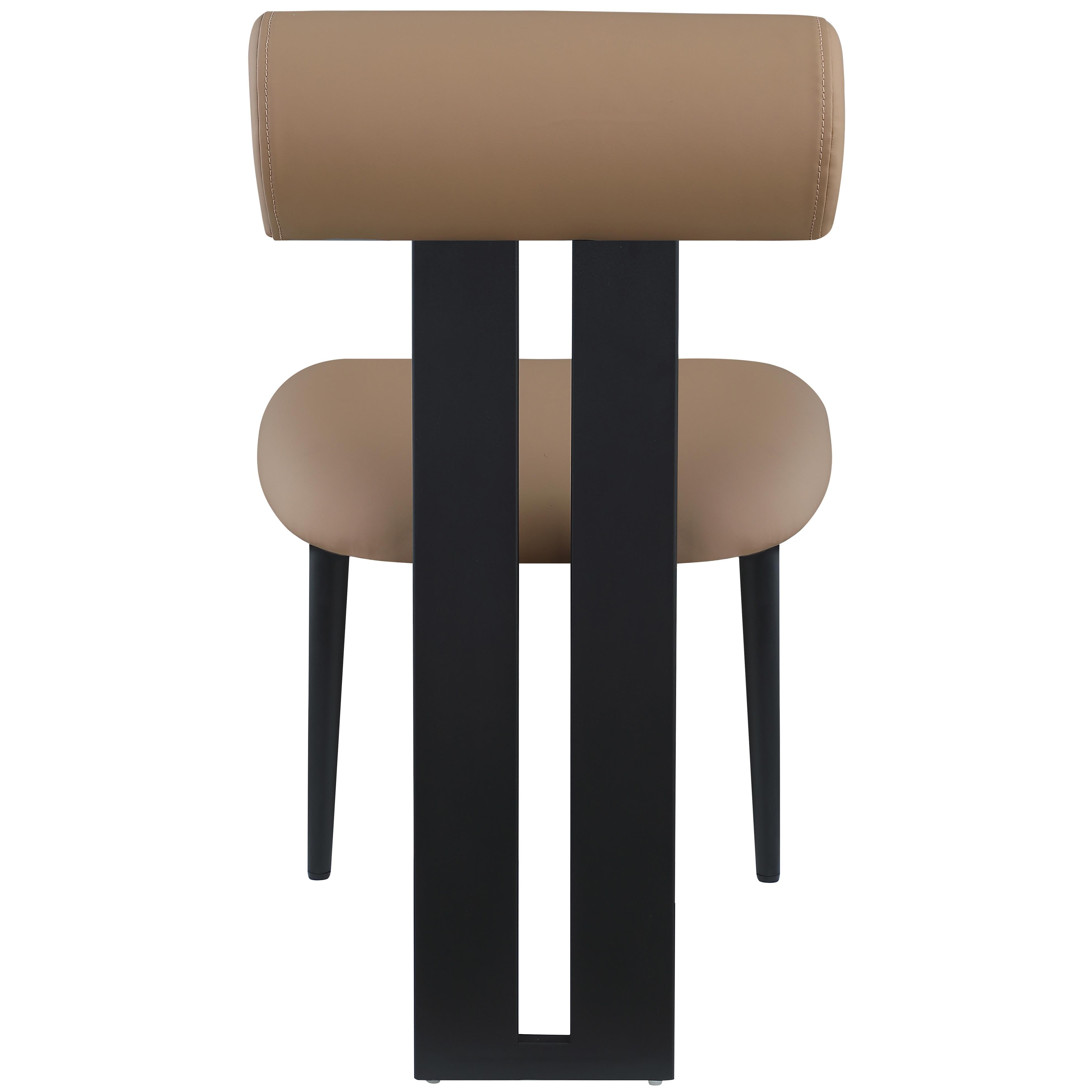 Meridian Dario Tan Vegan Leather Dining Chair