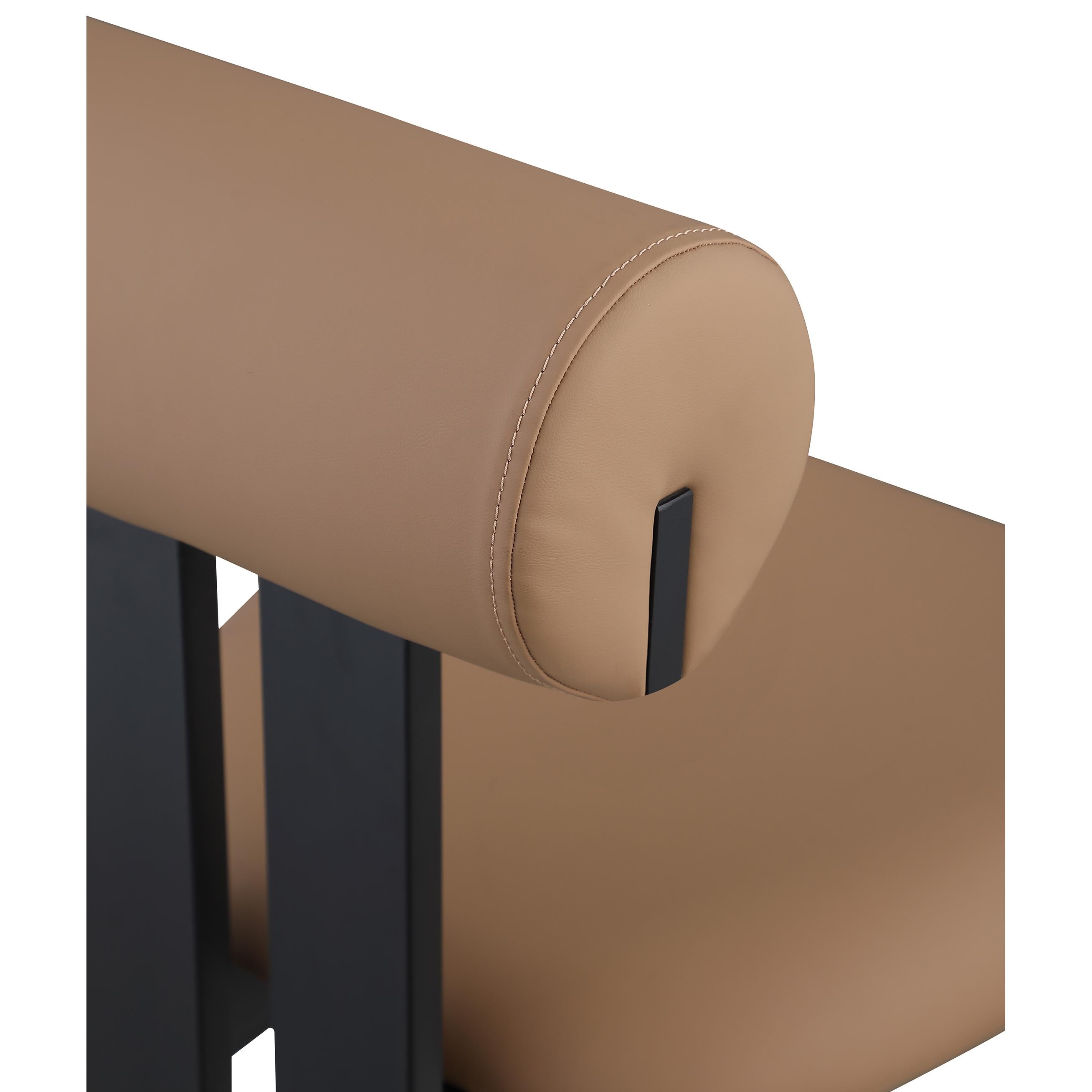 Meridian Dario Tan Vegan Leather Dining Chair