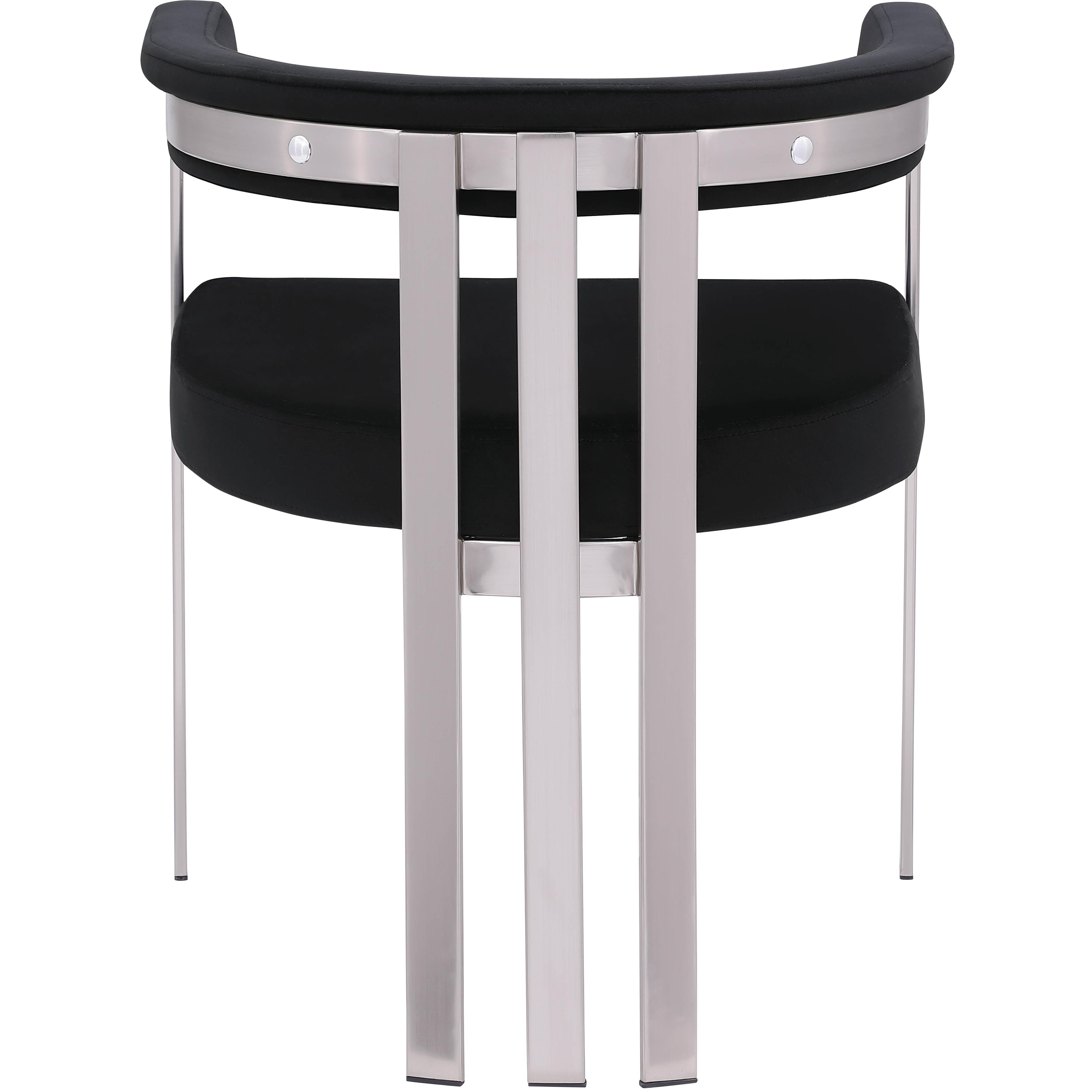 Meridian Marcello Black Velvet Dining Chair