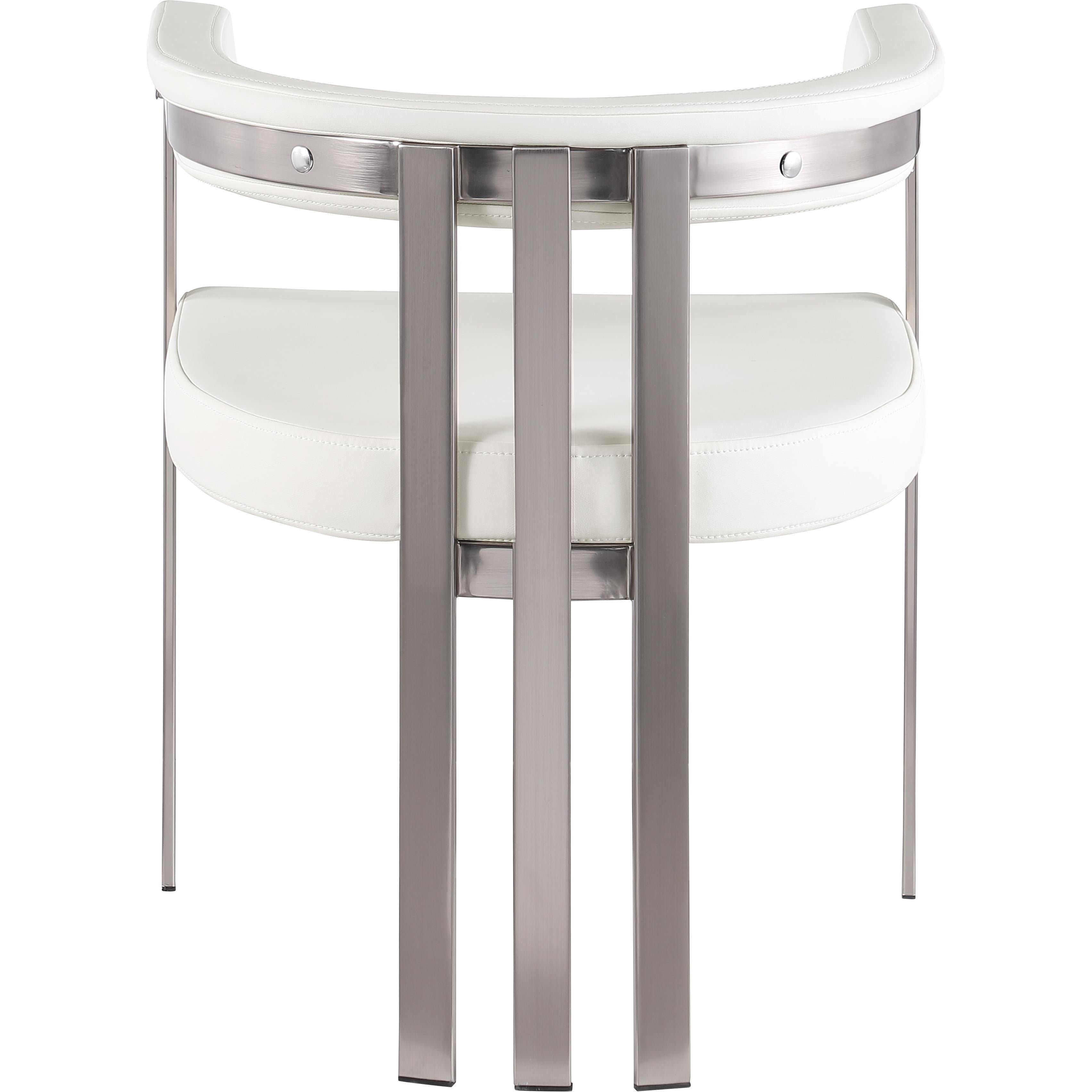 Meridian Marcello Cream Vegan Leather Dining Chair