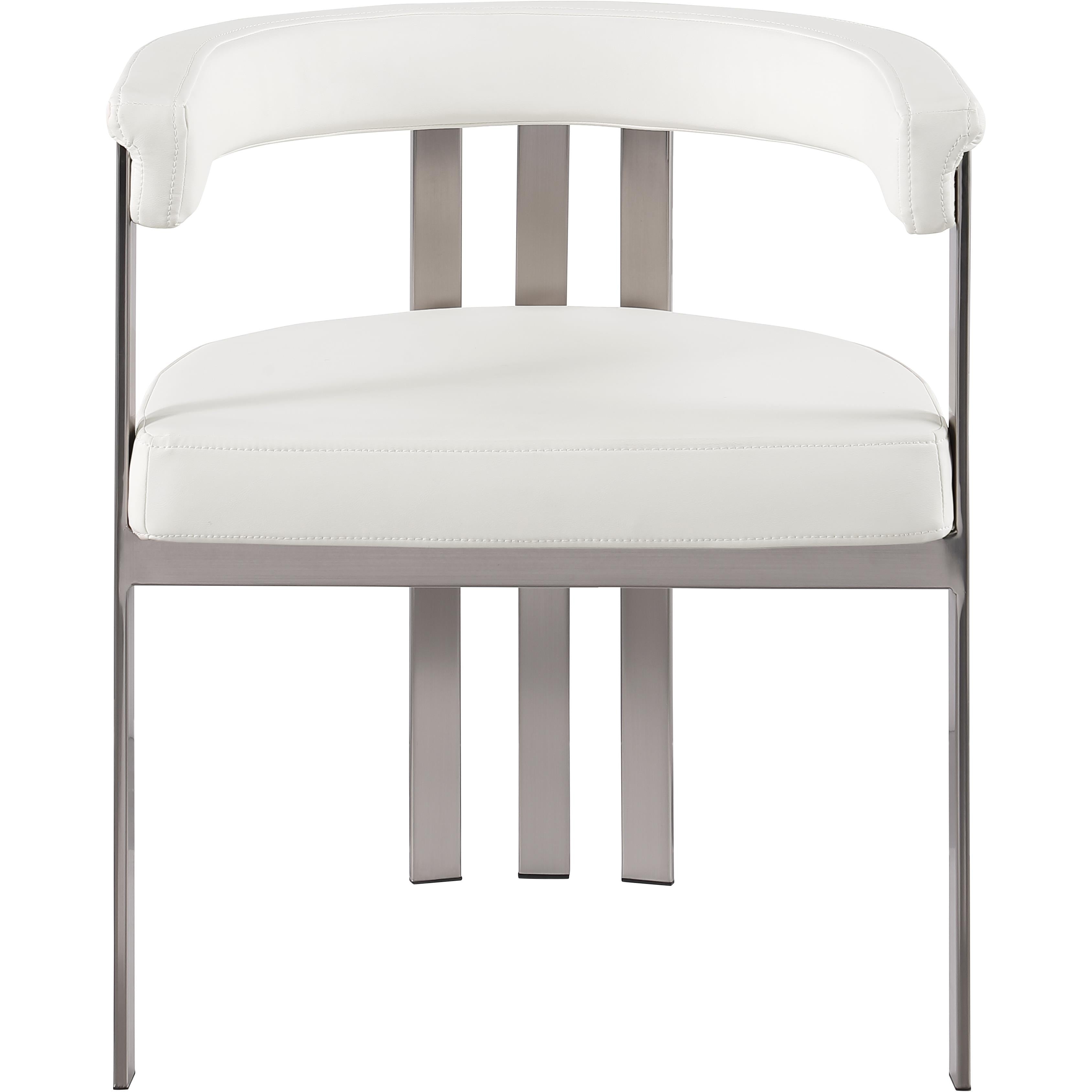 Meridian Marcello Cream Vegan Leather Dining Chair