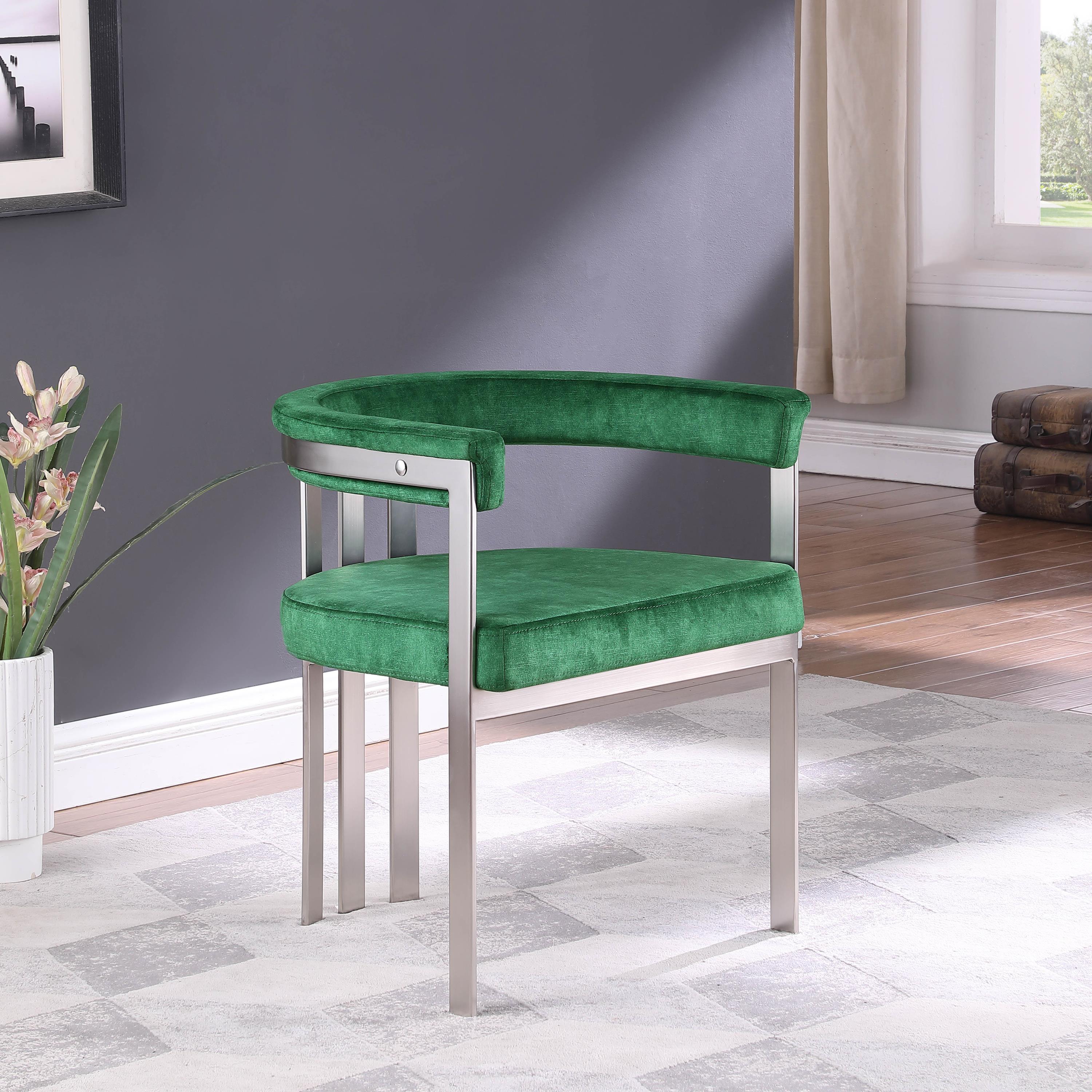 Meridian Marcello Green Velvet Dining Chair