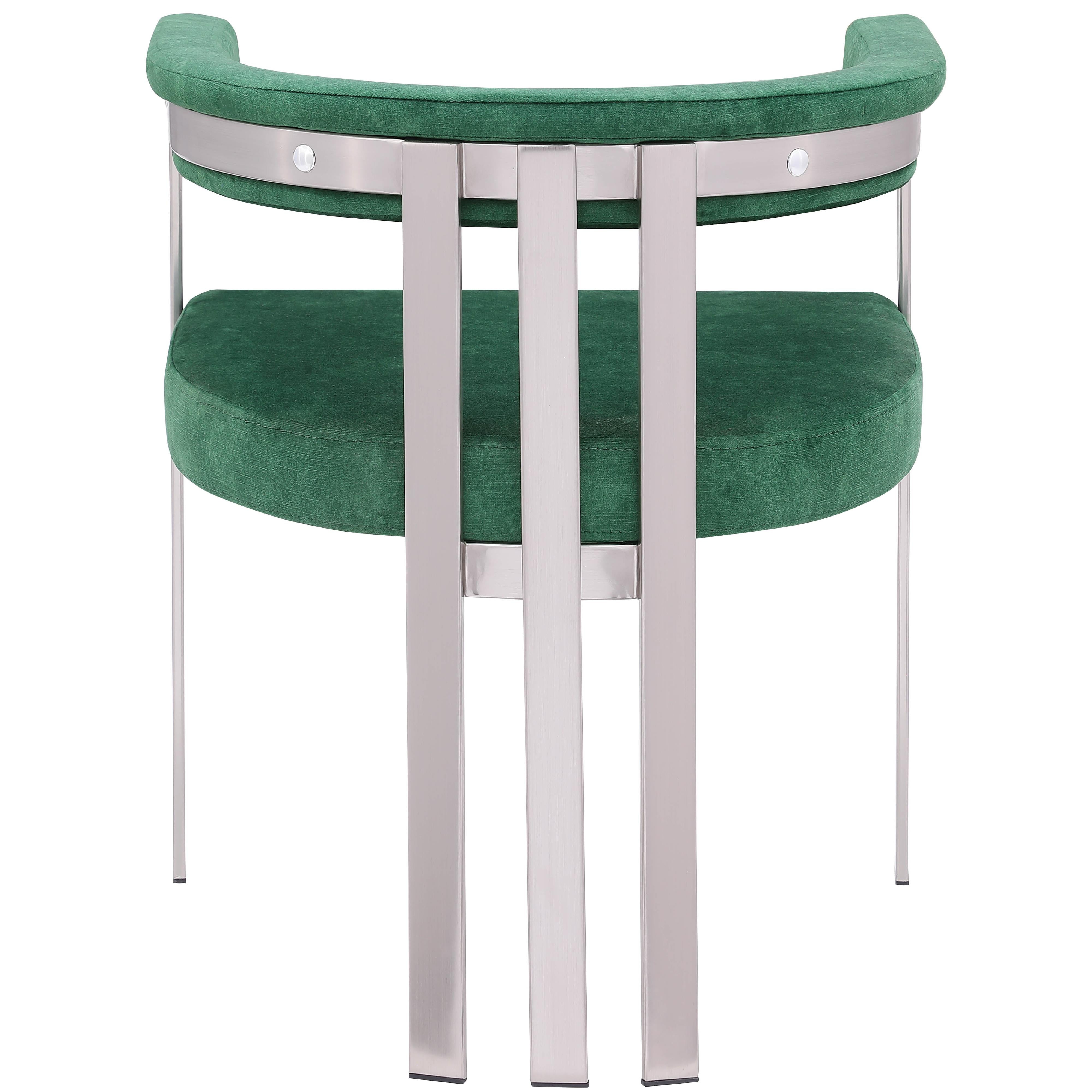 Meridian Marcello Green Velvet Dining Chair