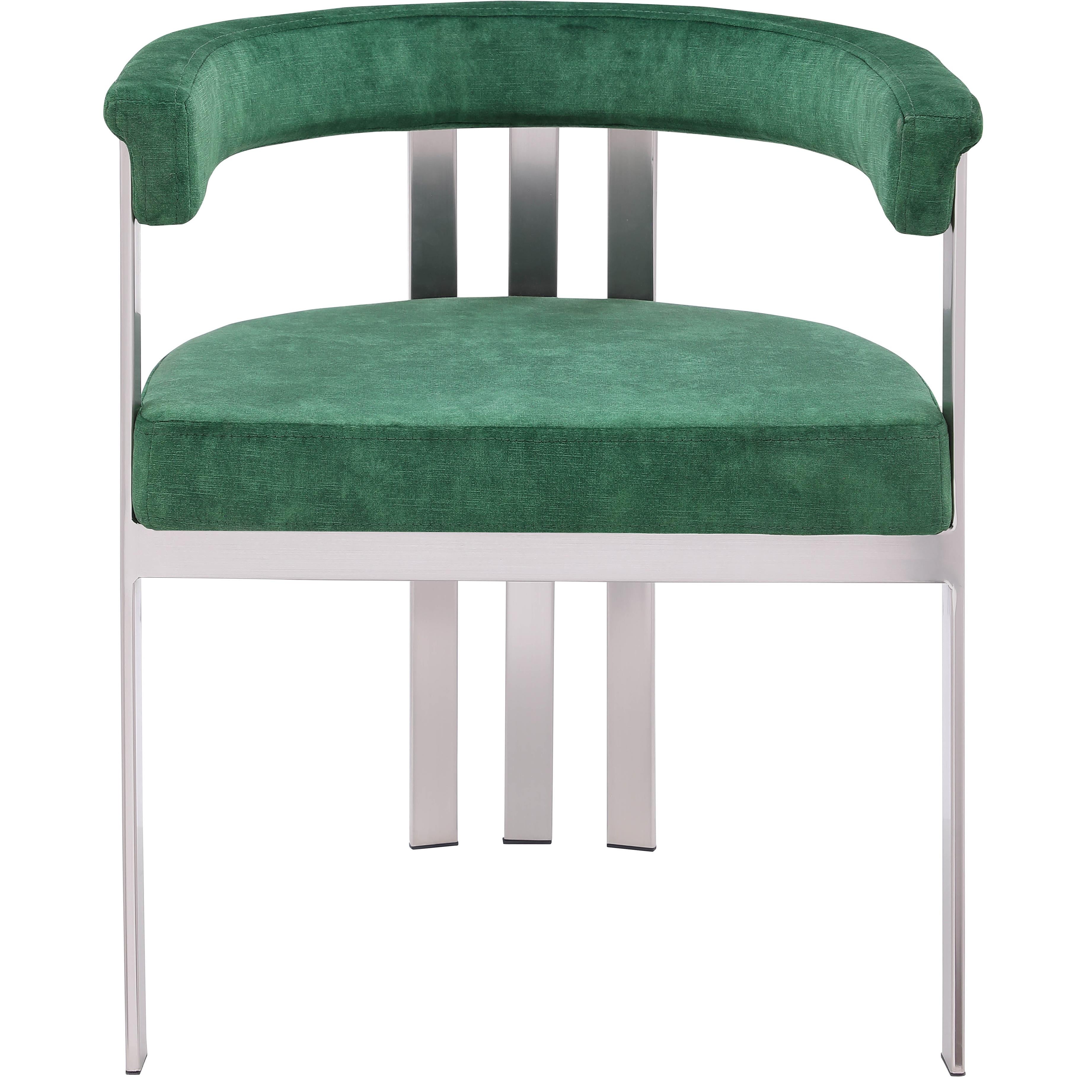 Meridian Marcello Green Velvet Dining Chair