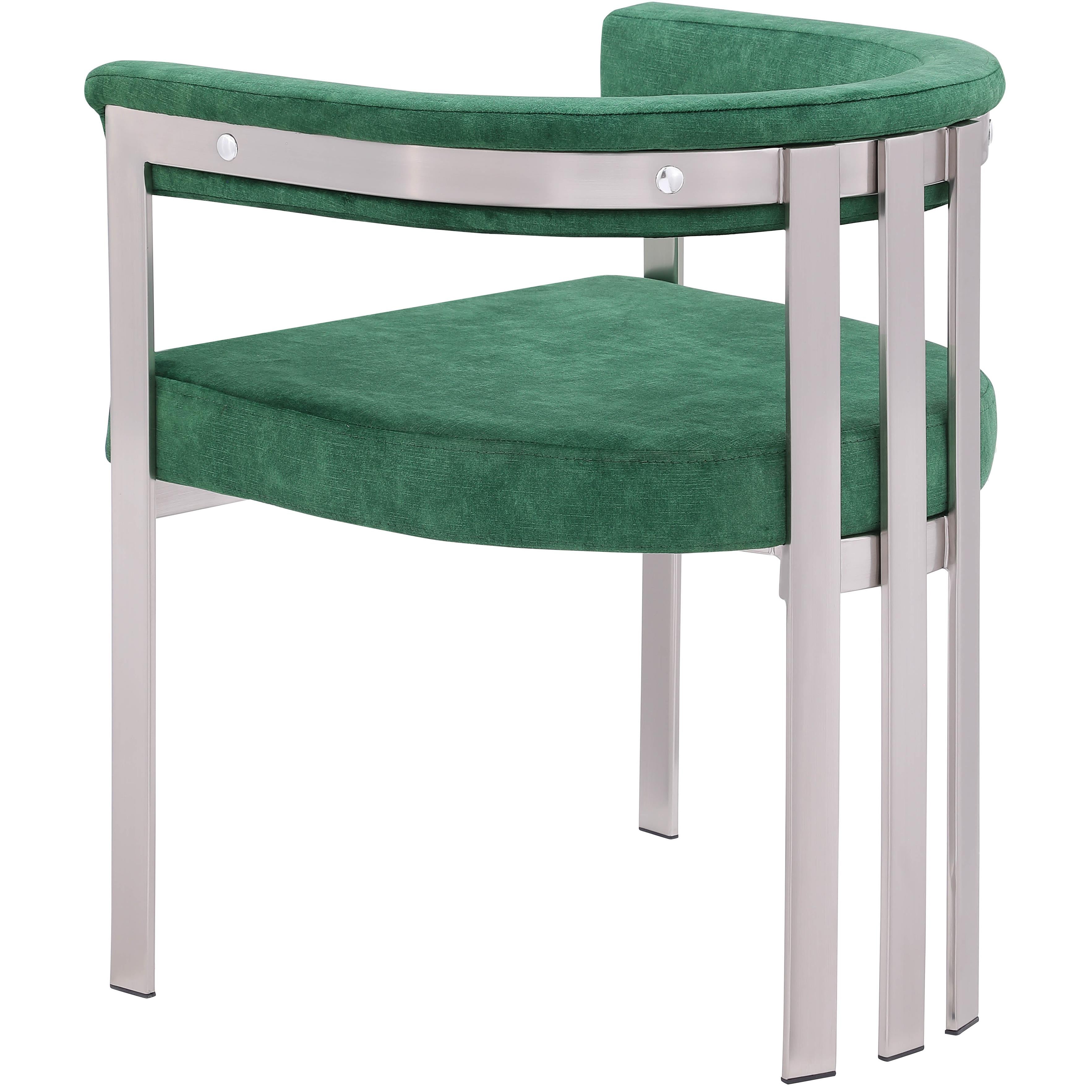 Meridian Marcello Green Velvet Dining Chair
