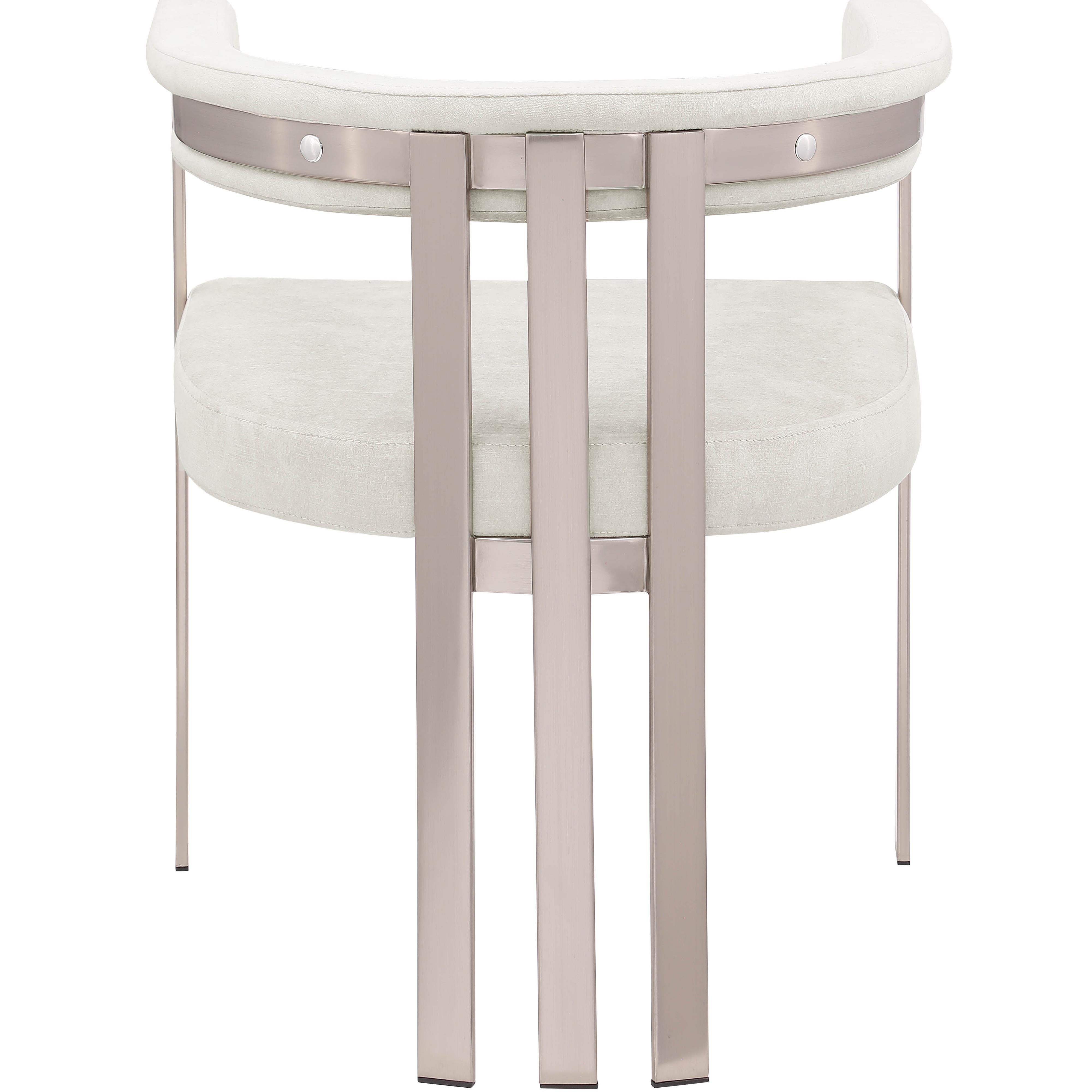 Meridian Marcello Stone Velvet Dining Chair