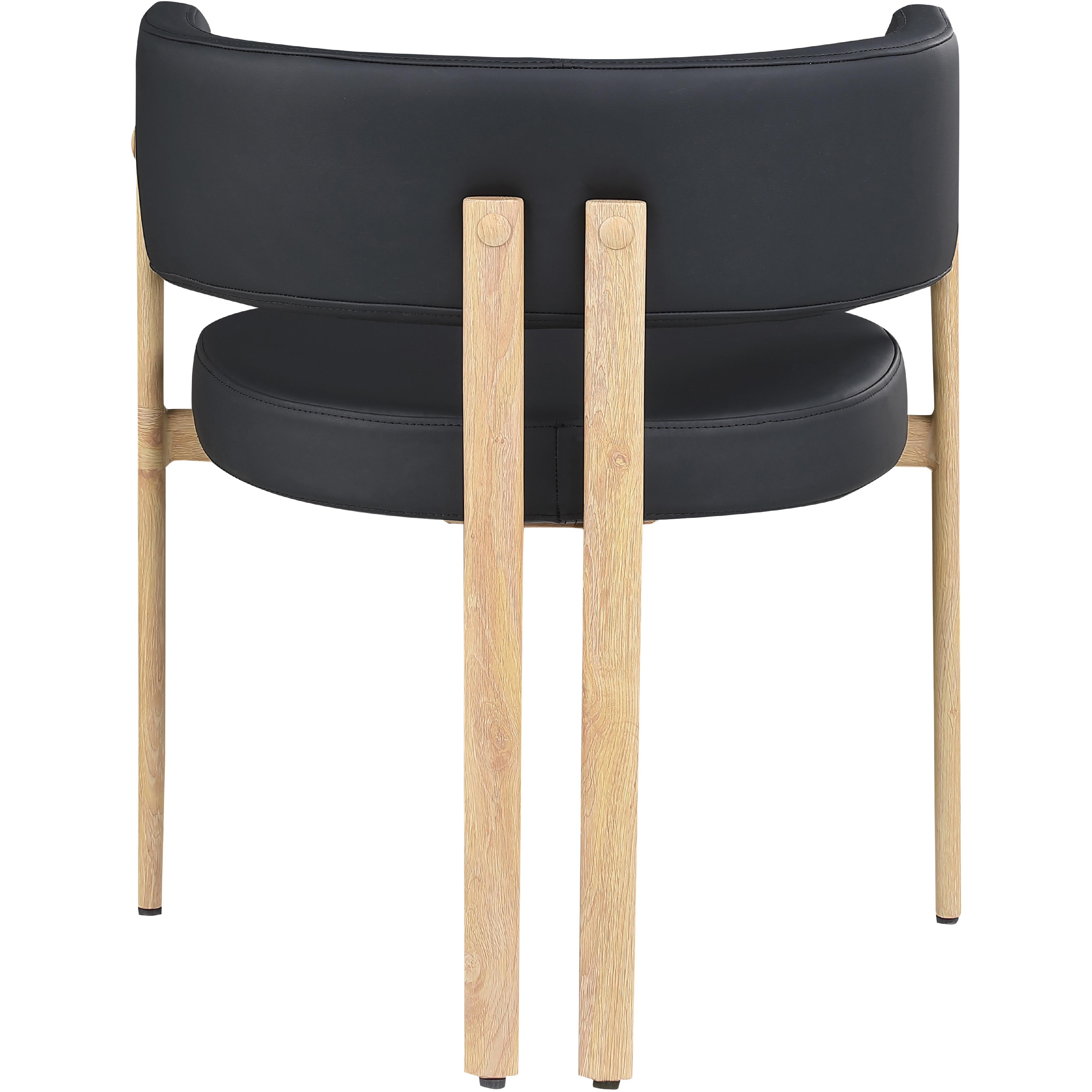 Meridian Gideon Black Vegan Leather Dining Chair