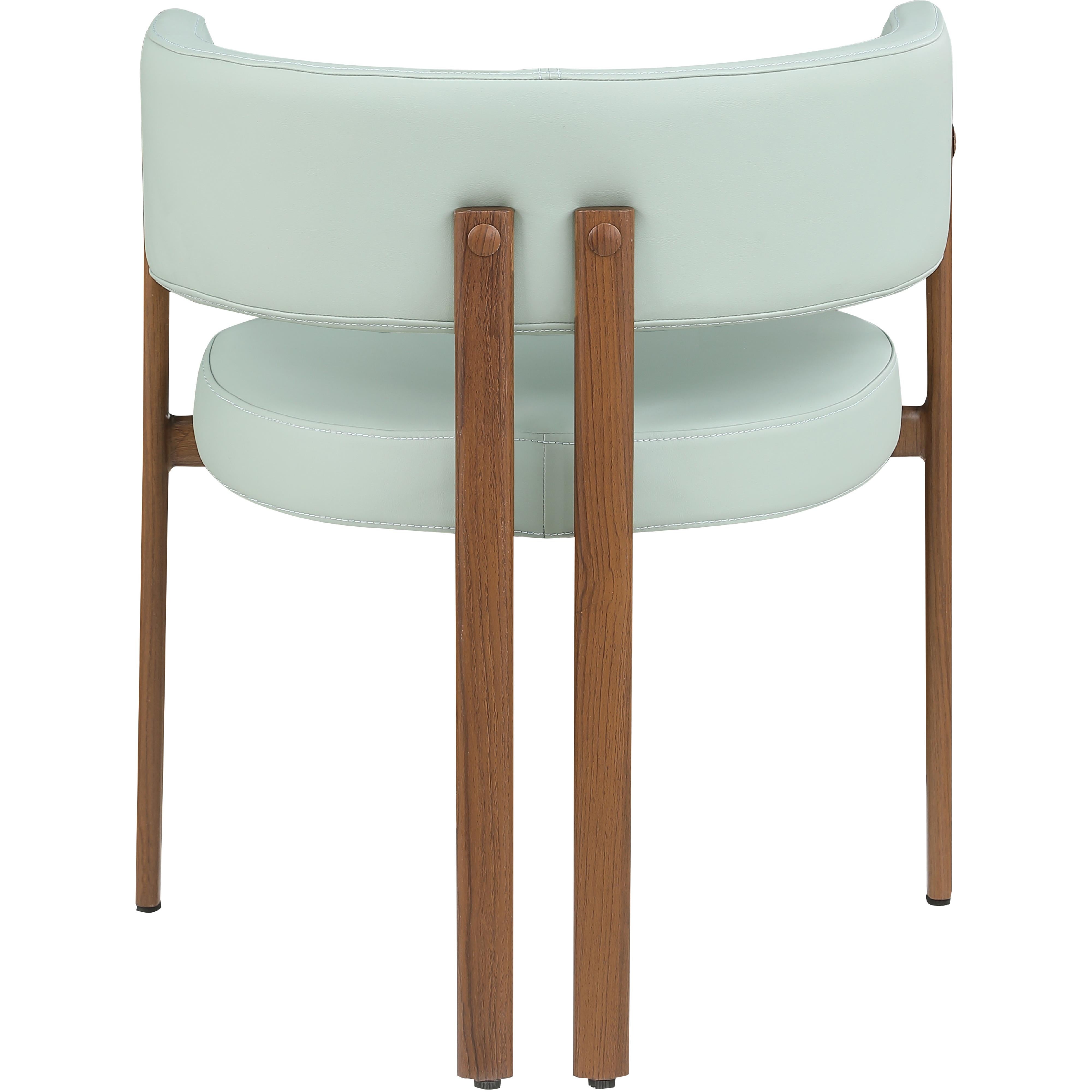 Meridian Gideon Mint Green Vegan Leather Dining Chair