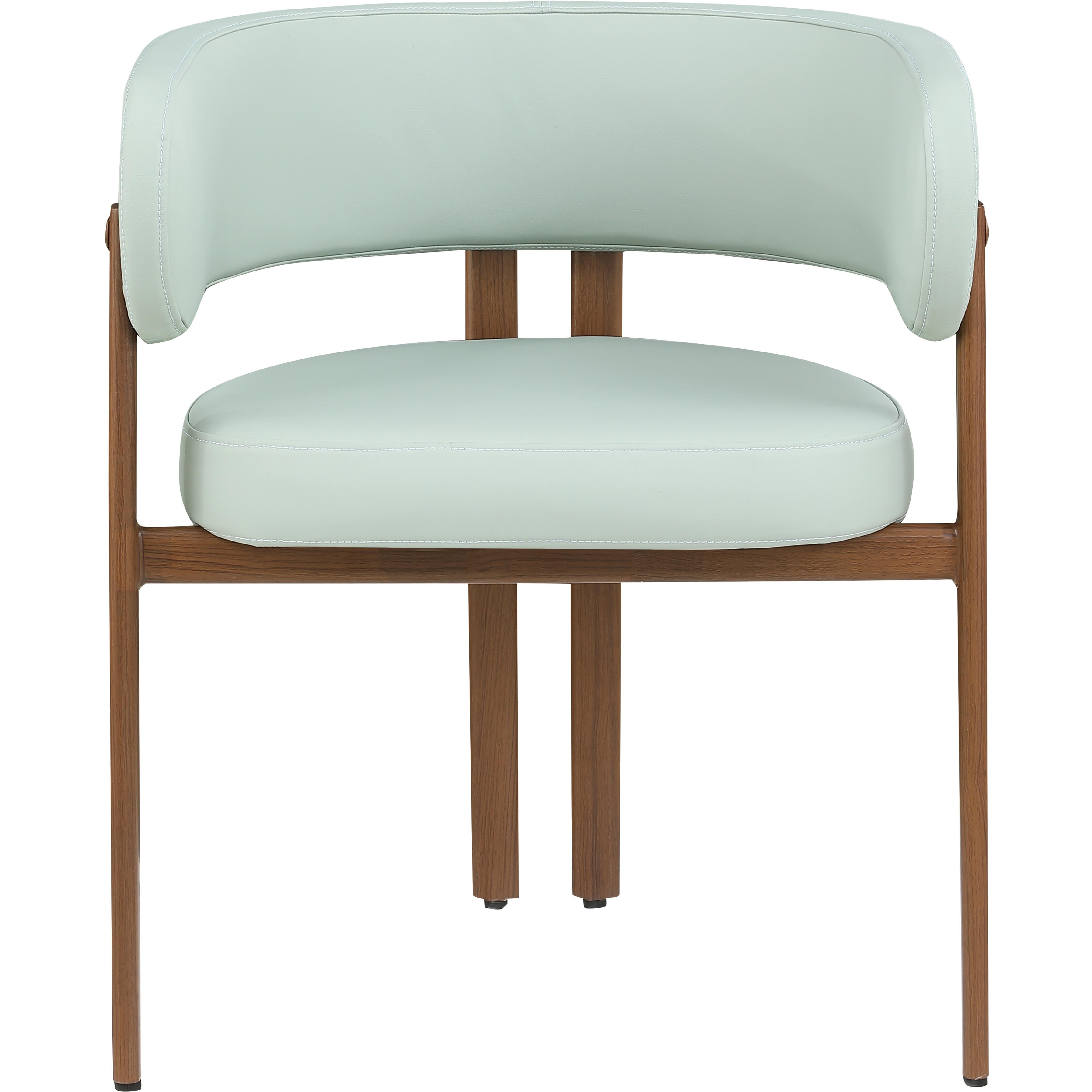 Meridian Gideon Mint Green Vegan Leather Dining Chair