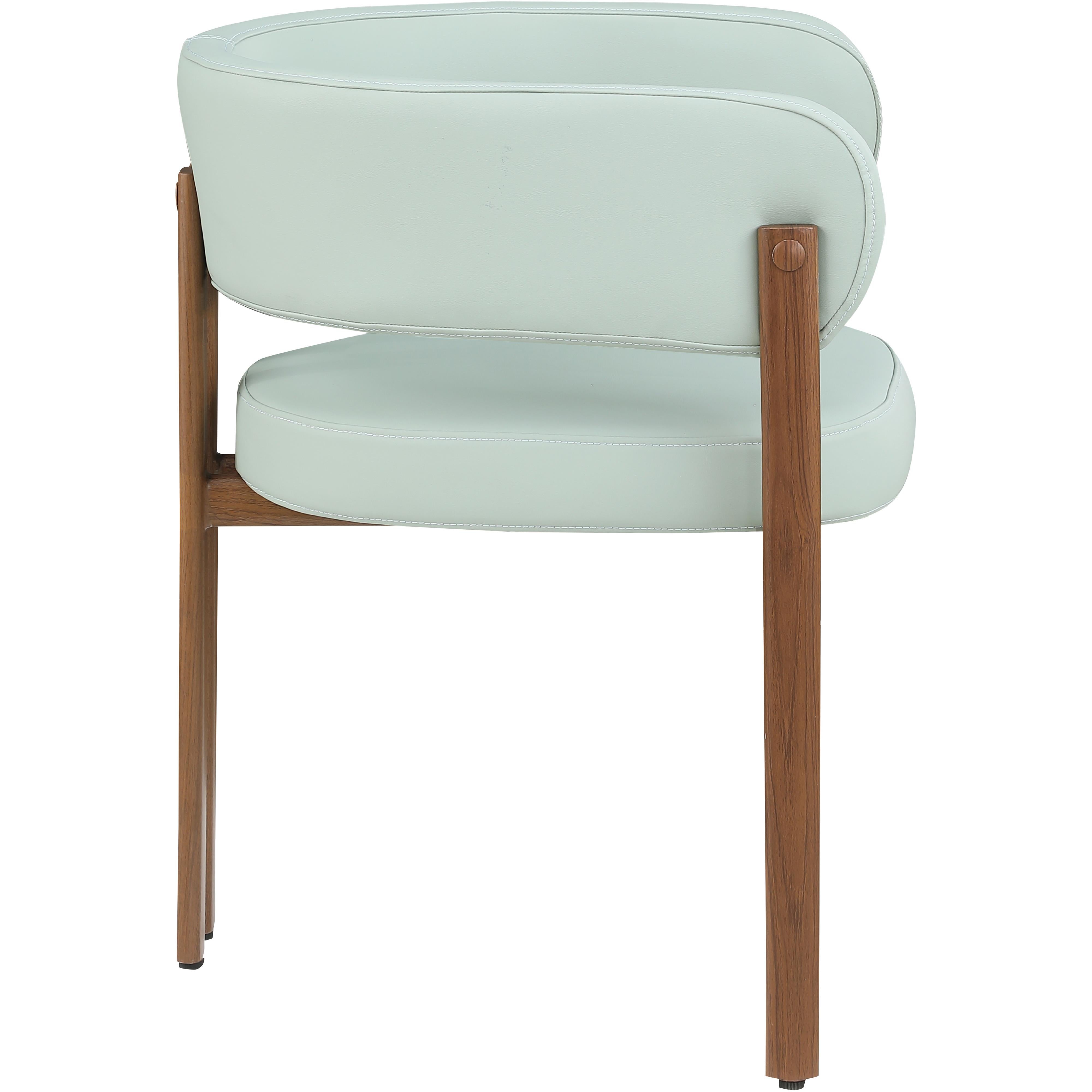 Meridian Gideon Mint Green Vegan Leather Dining Chair