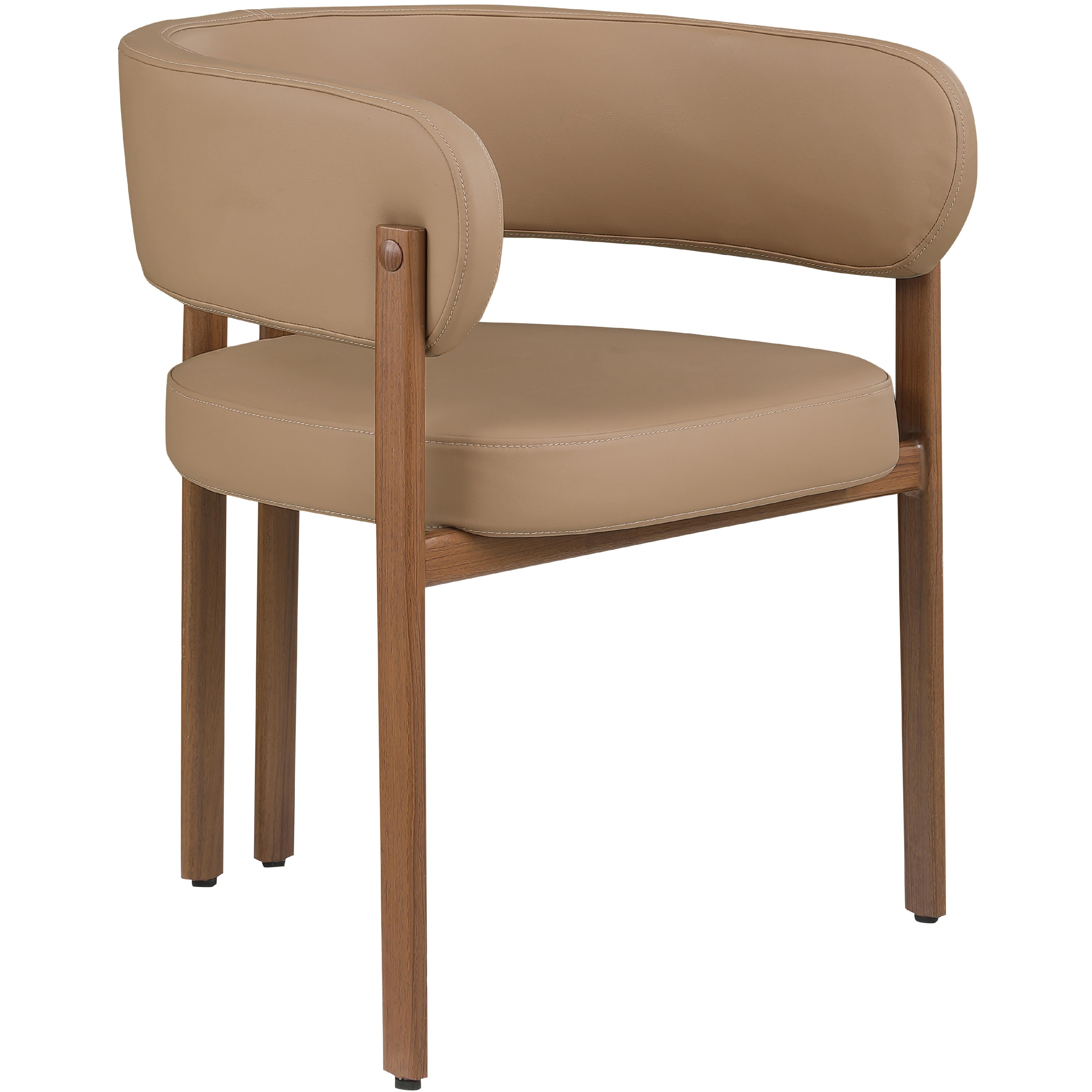 Meridian Gideon Tan Vegan Leather Dining Chair