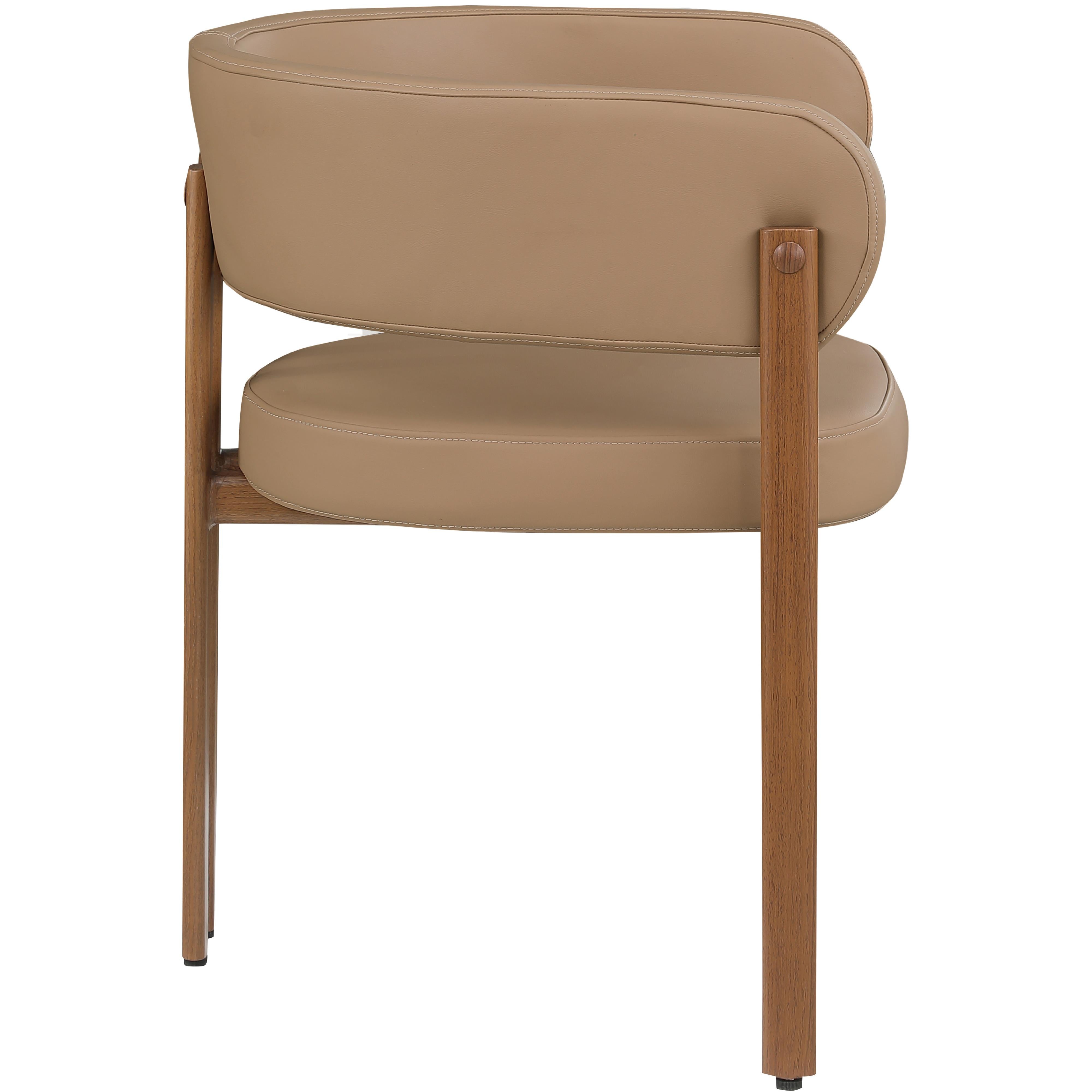 Meridian Gideon Tan Vegan Leather Dining Chair