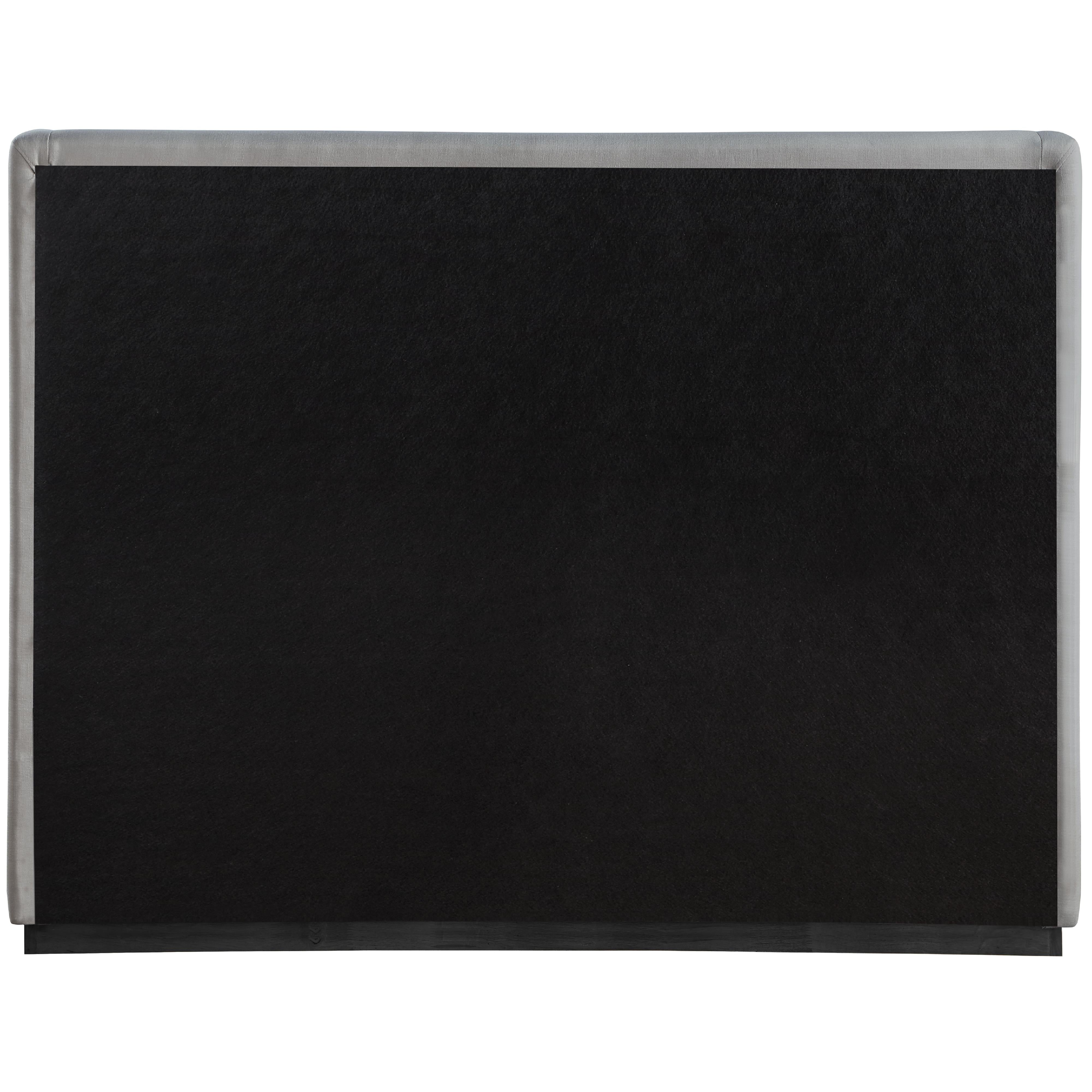 Meridian Flynn Grey Linen Textured Fabric Full Bed