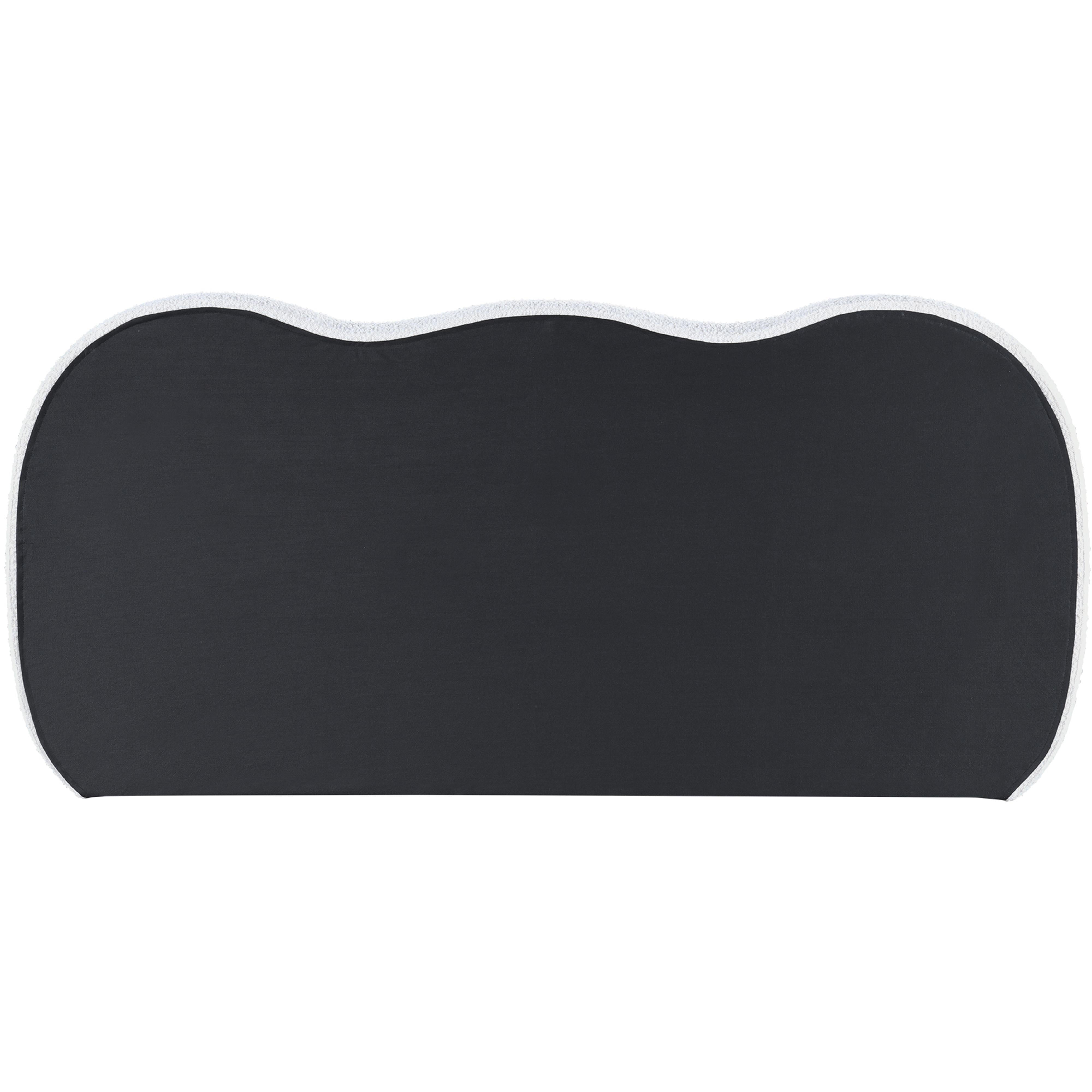 Meridian Hyde Cream Boucle Fabric Queen Bed (3 Boxes)